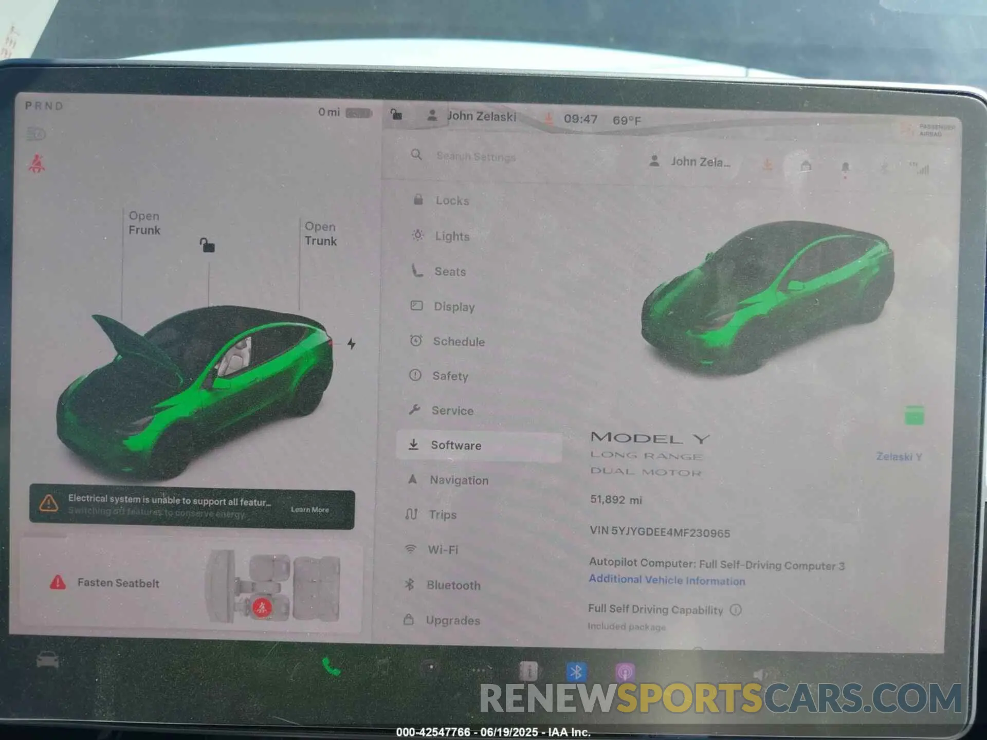 7 Фотография поврежденного автомобиля 5YJYGDEE4MF230965 TESLA MODEL Y 2021