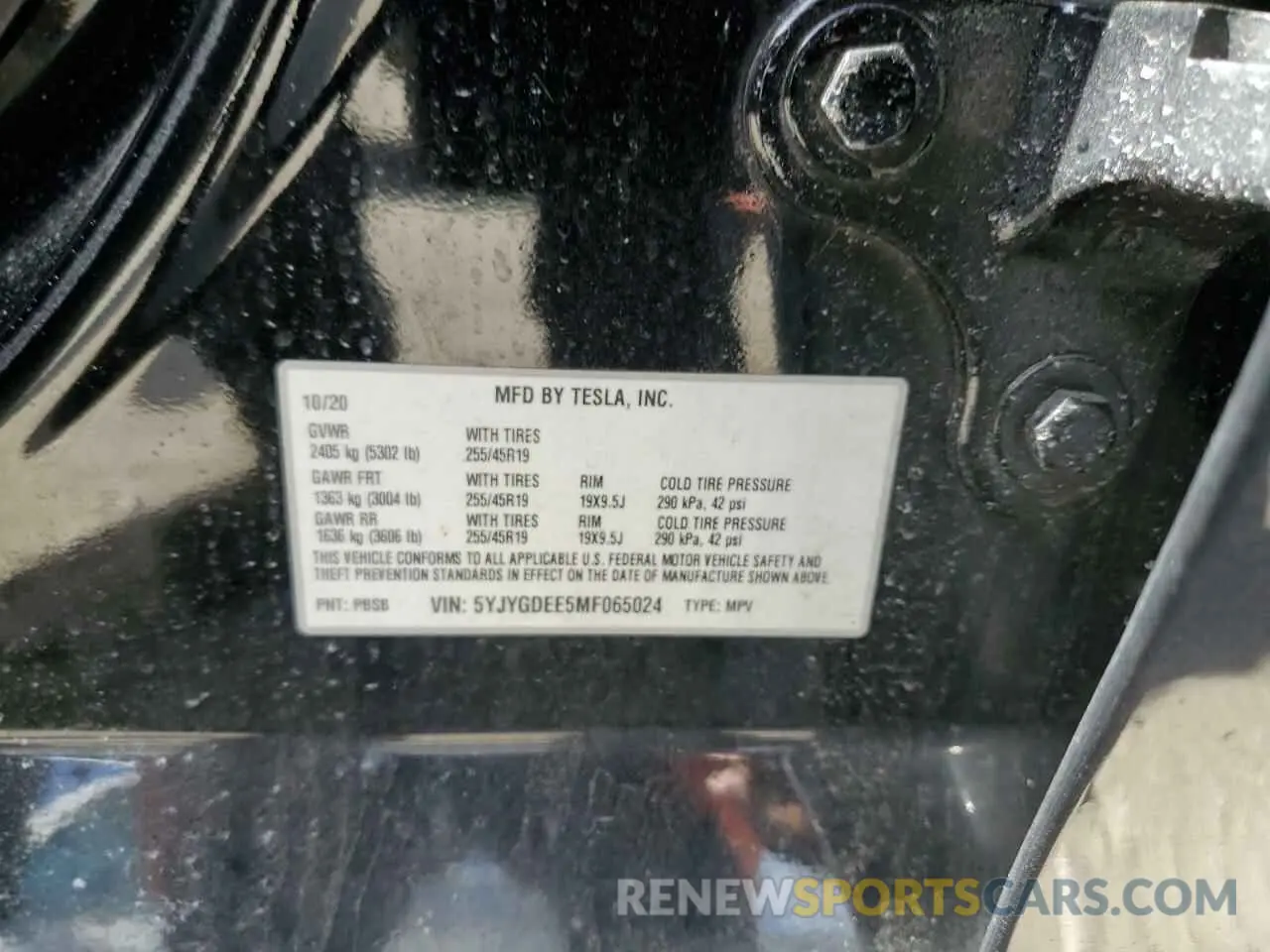 13 Фотография поврежденного автомобиля 5YJYGDEE5MF065024 TESLA MODEL Y 2021