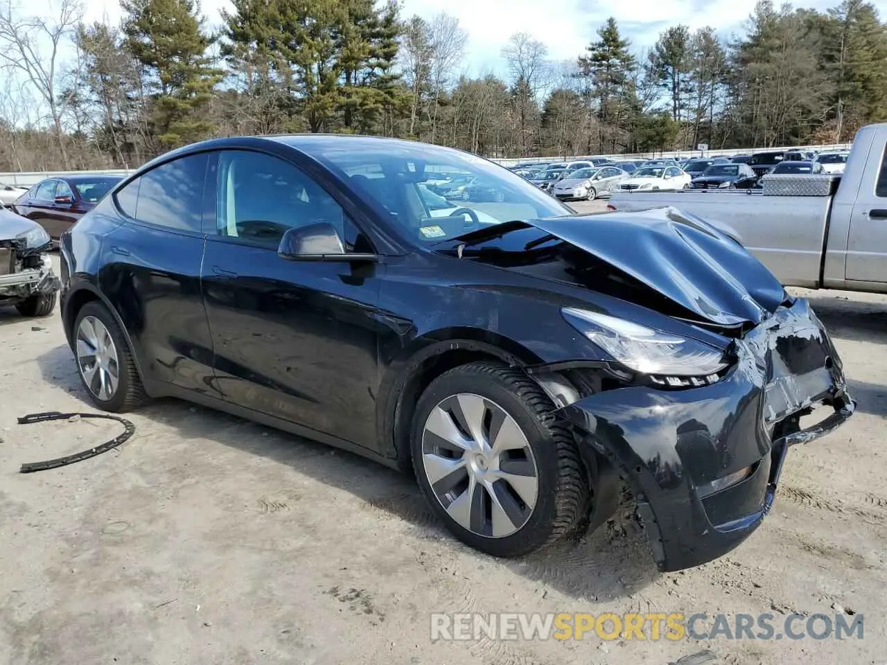 4 Фотография поврежденного автомобиля 5YJYGDEE5MF065024 TESLA MODEL Y 2021