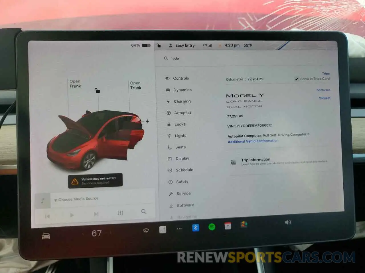 9 Photograph of a damaged car 5YJYGDEE5MF066612 TESLA MODEL Y 2021