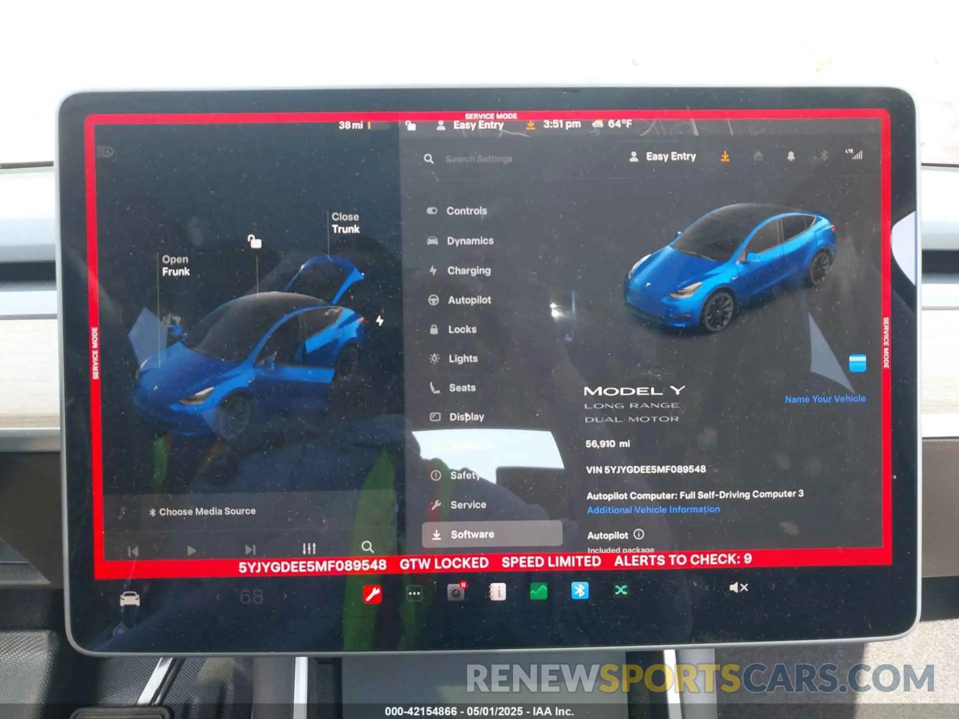 18 Фотография поврежденного автомобиля 5YJYGDEE5MF089548 TESLA MODEL Y 2021