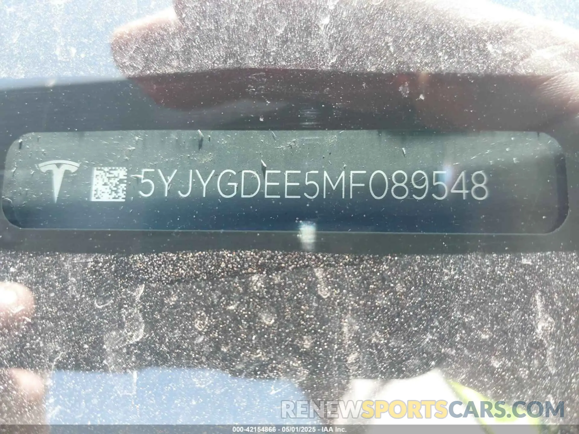 19 Фотография поврежденного автомобиля 5YJYGDEE5MF089548 TESLA MODEL Y 2021