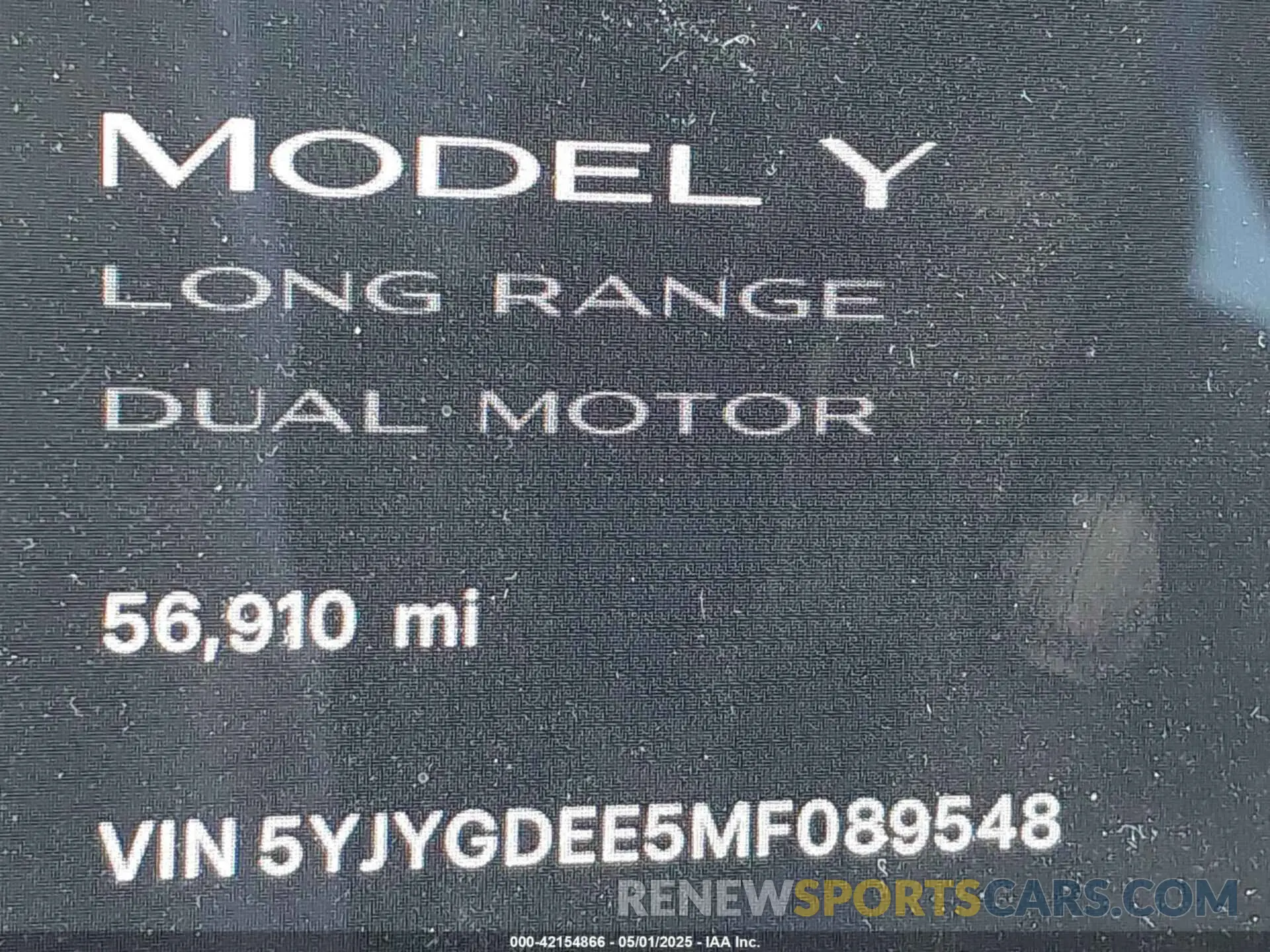 7 Фотография поврежденного автомобиля 5YJYGDEE5MF089548 TESLA MODEL Y 2021