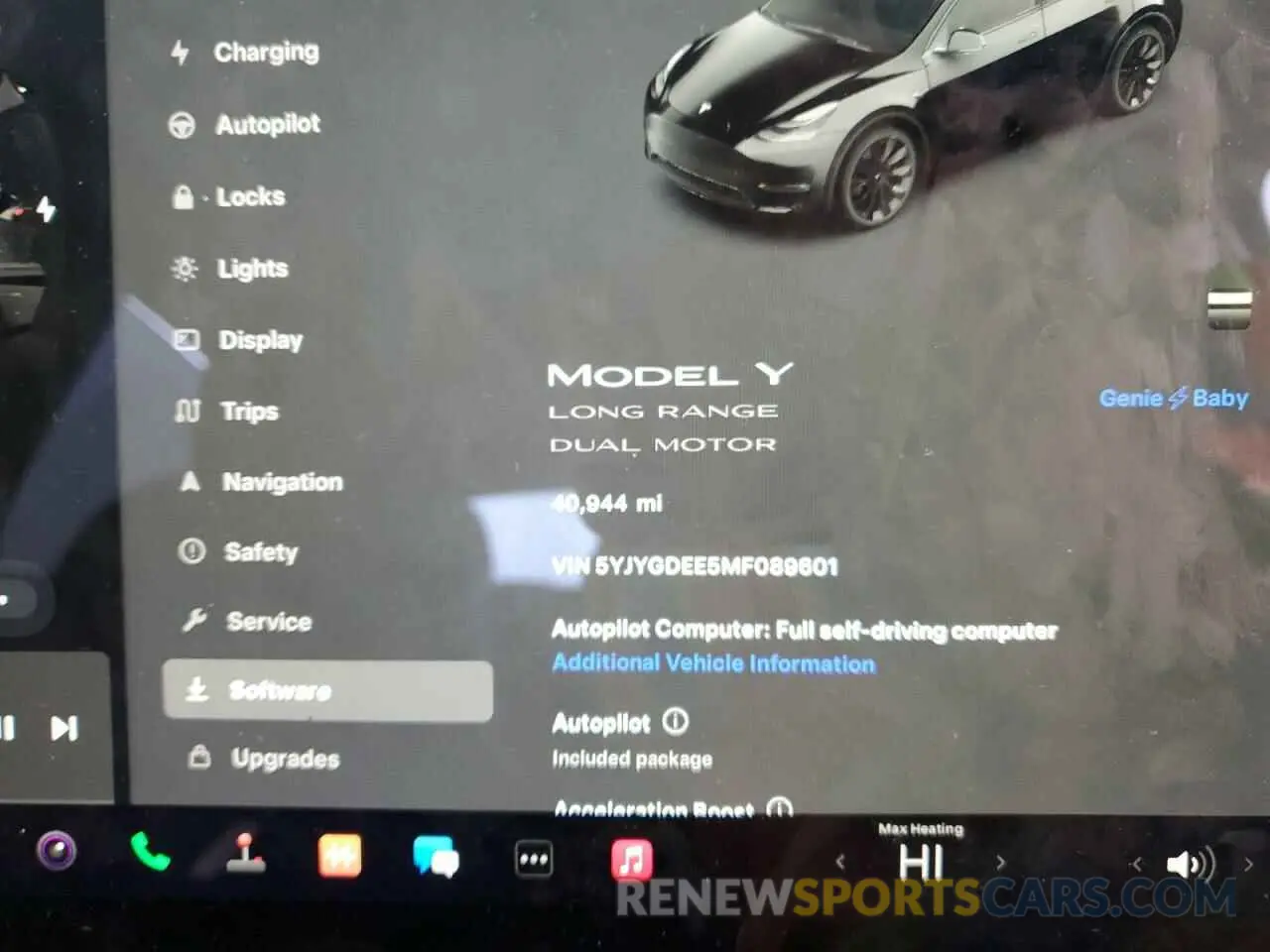 12 Photograph of a damaged car 5YJYGDEE5MF089601 TESLA MODEL Y 2021