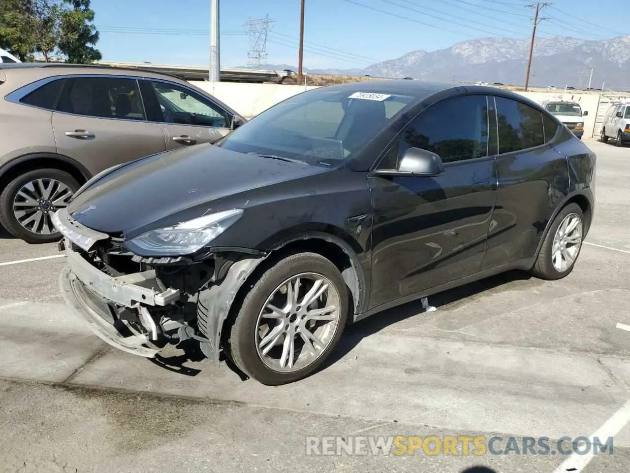 1 Фотография поврежденного автомобиля 5YJYGDEE5MF091557 TESLA MODEL Y 2021