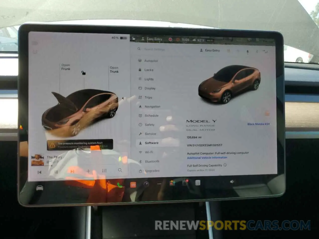 9 Фотография поврежденного автомобиля 5YJYGDEE5MF091557 TESLA MODEL Y 2021