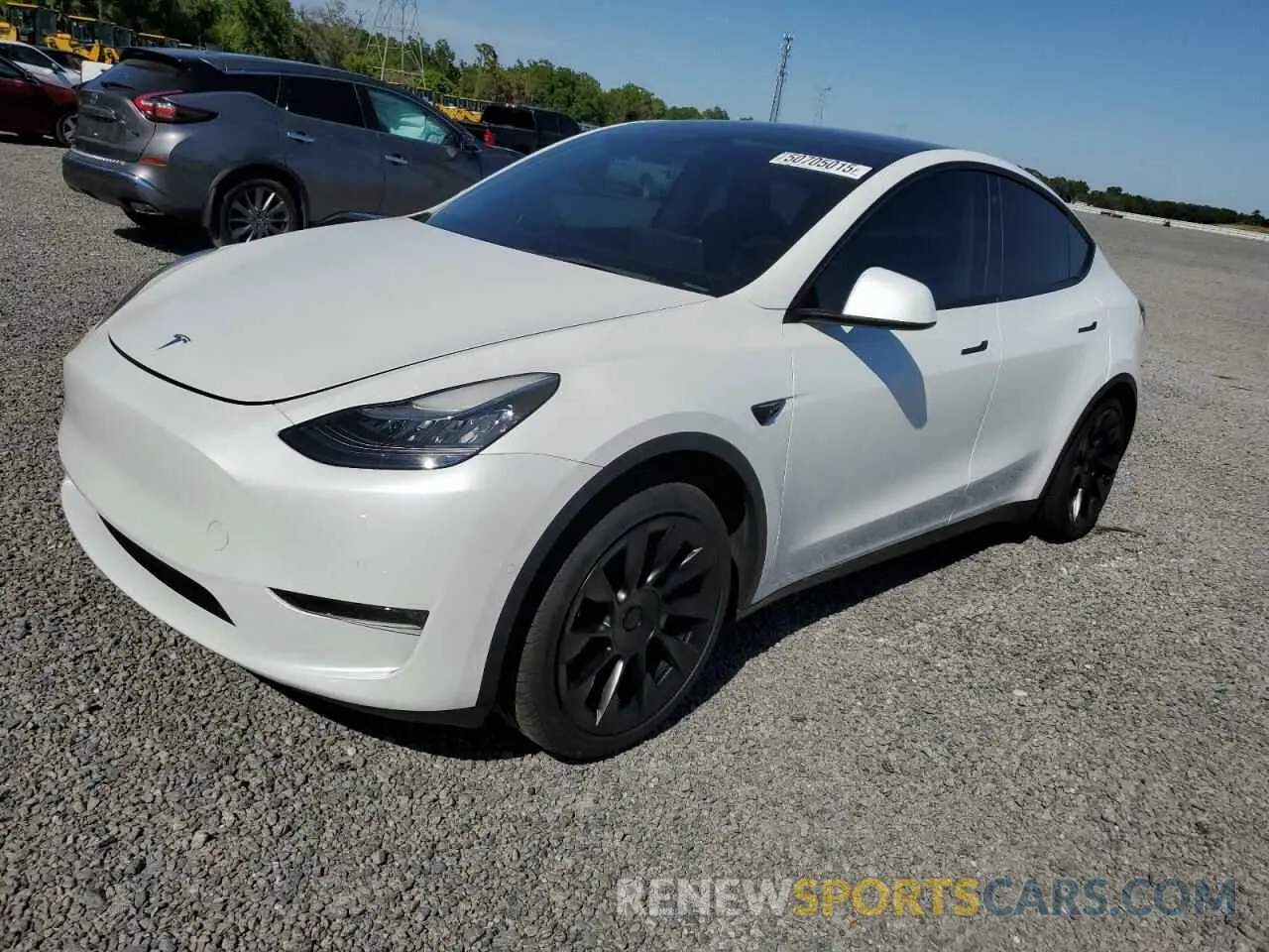 1 Photograph of a damaged car 5YJYGDEE5MF141440 TESLA MODEL Y 2021