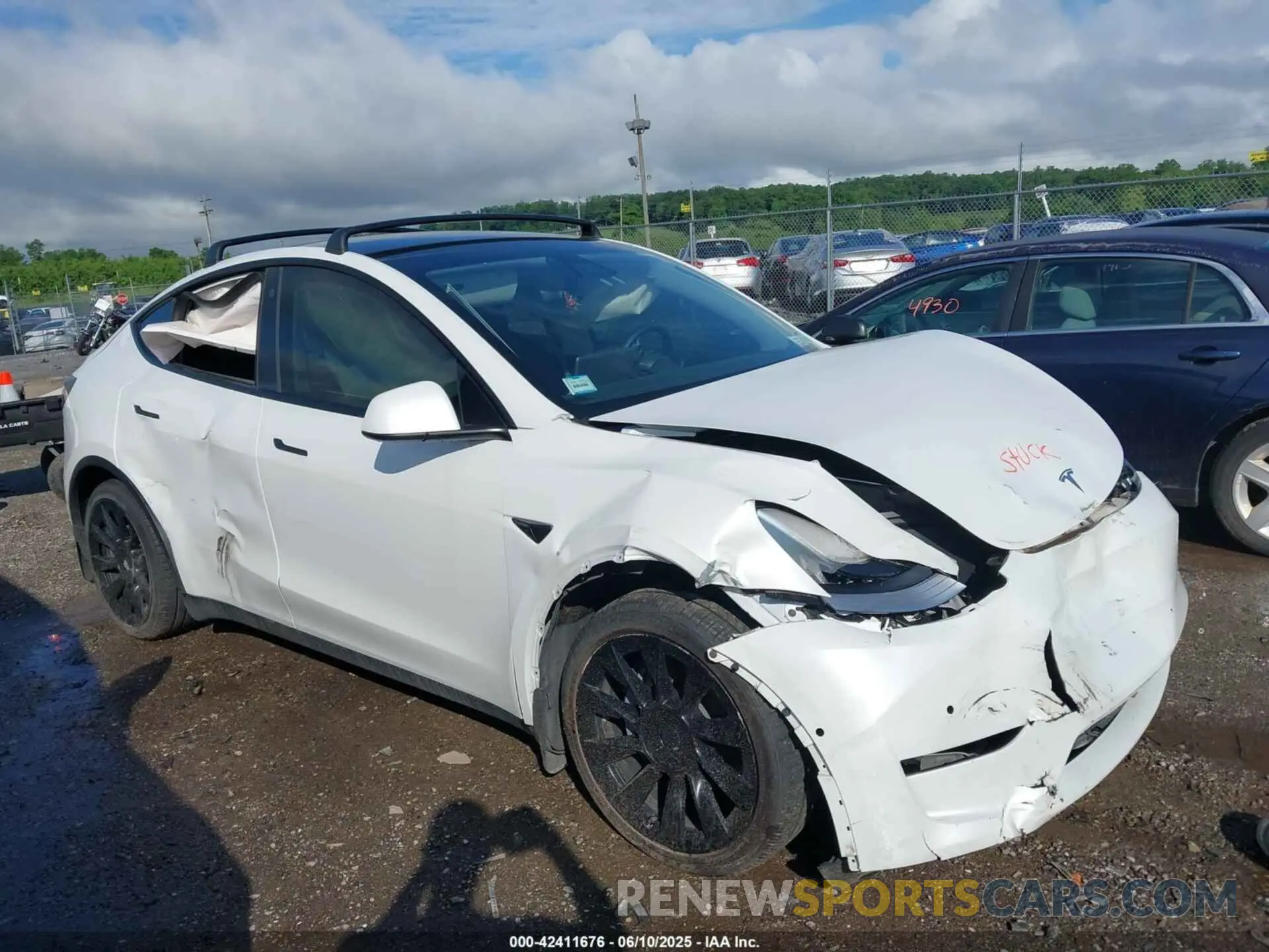 6 Фотография поврежденного автомобиля 5YJYGDEE5MF184000 TESLA MODEL Y 2021