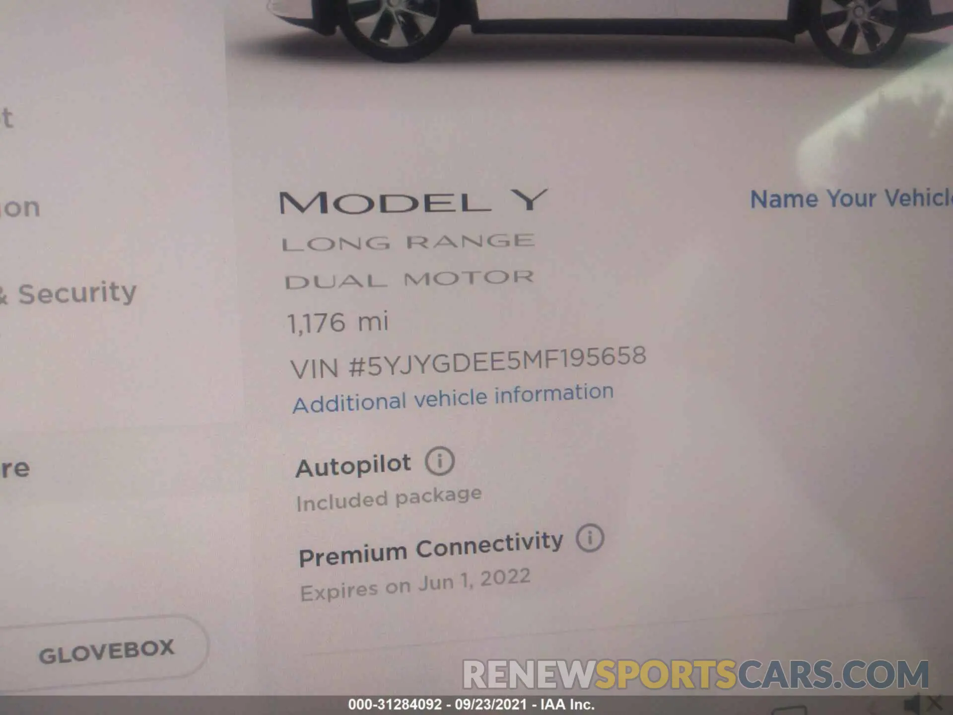 7 Photograph of a damaged car 5YJYGDEE5MF195658 TESLA MODEL Y 2021