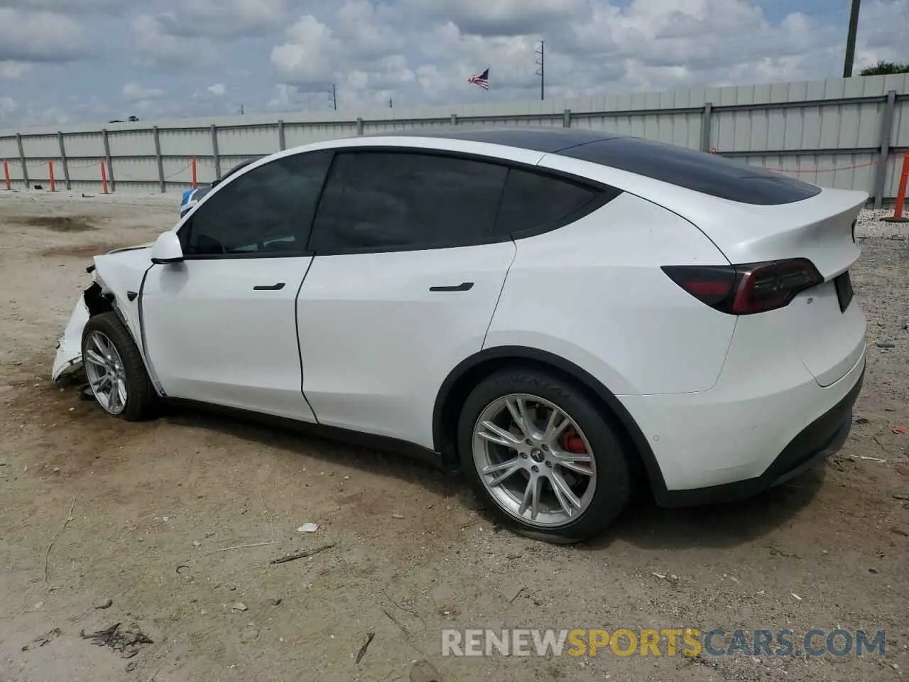 2 Фотография поврежденного автомобиля 5YJYGDEE5MF203130 TESLA MODEL Y 2021