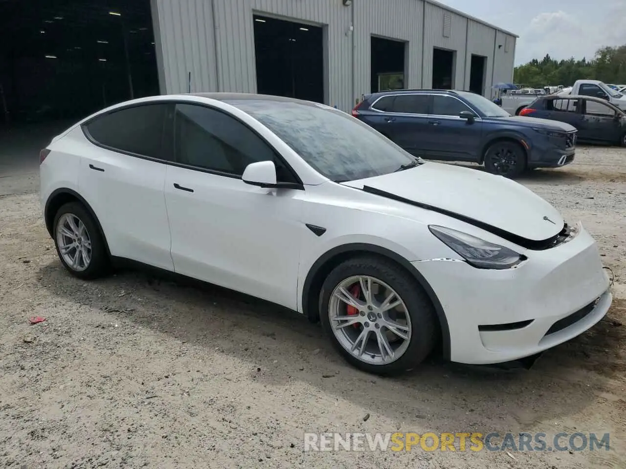 4 Фотография поврежденного автомобиля 5YJYGDEE5MF203130 TESLA MODEL Y 2021