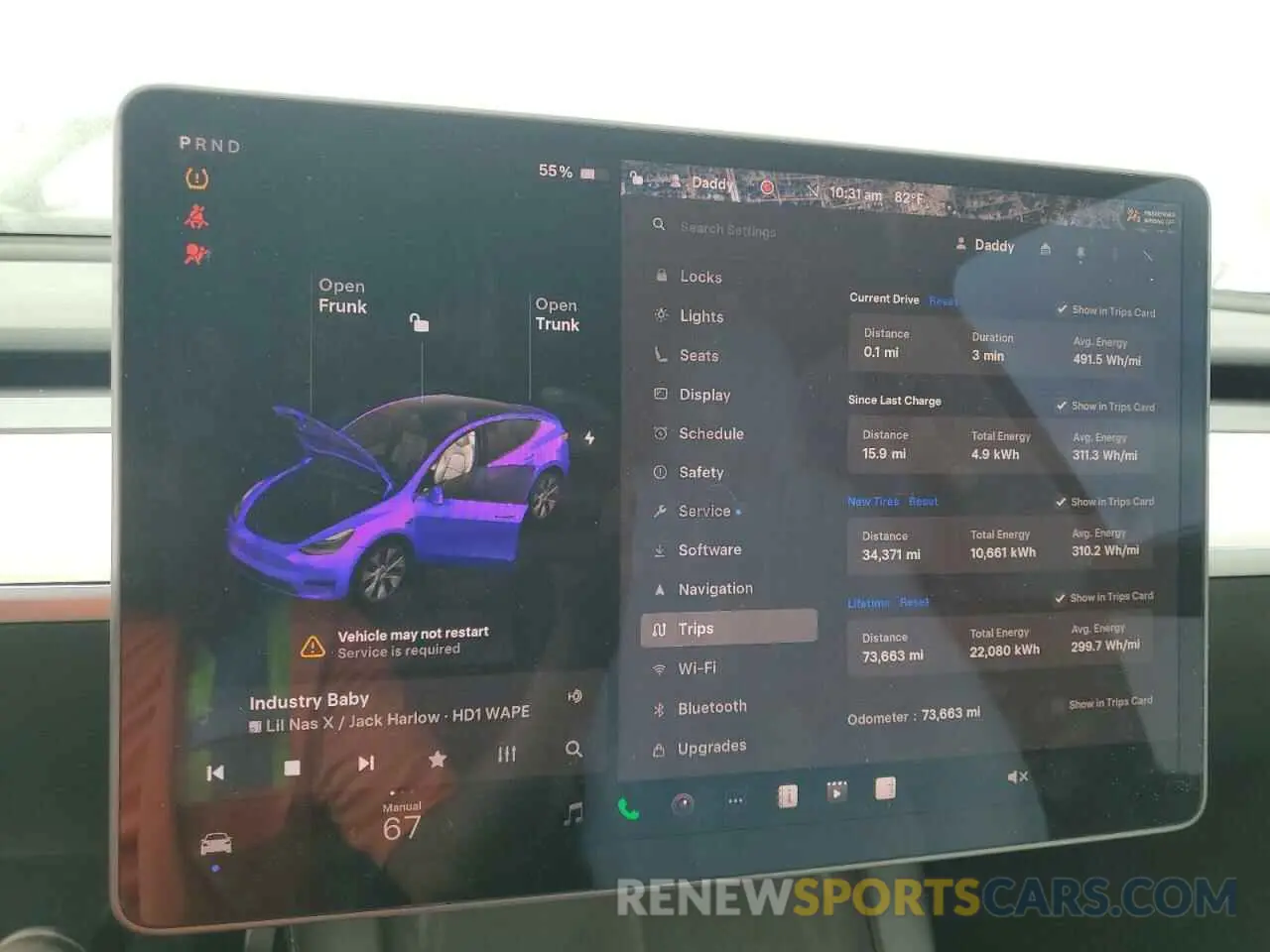 9 Фотография поврежденного автомобиля 5YJYGDEE5MF203130 TESLA MODEL Y 2021