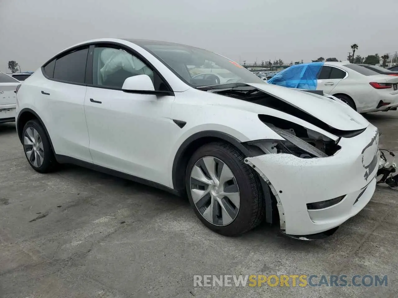 4 Фотография поврежденного автомобиля 5YJYGDEE5MF259729 TESLA MODEL Y 2021