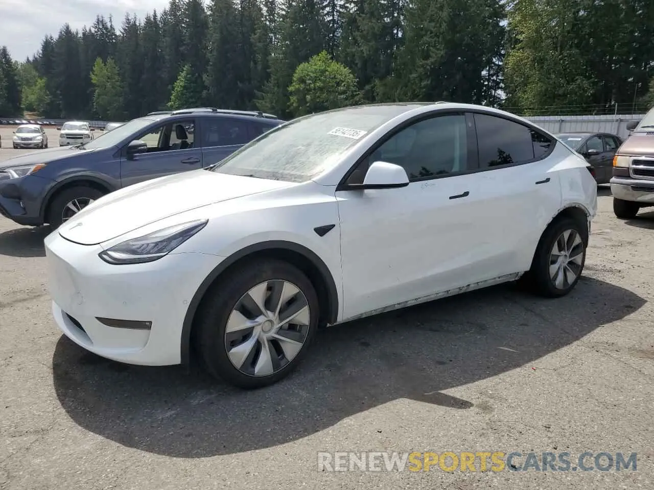 1 Фотография поврежденного автомобиля 5YJYGDEE5MF285098 TESLA MODEL Y 2021