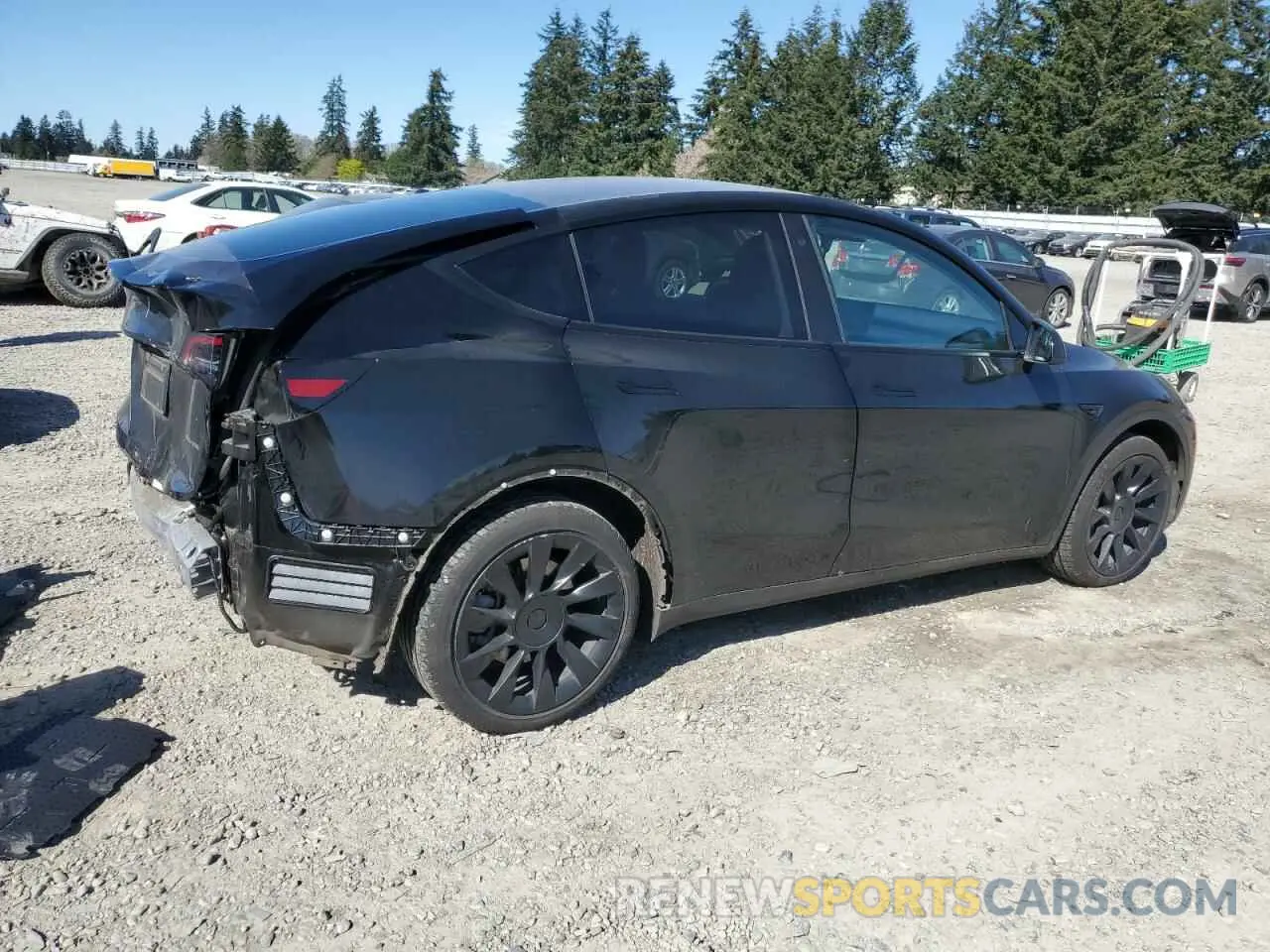 3 Фотография поврежденного автомобиля 5YJYGDEE6MF073939 TESLA MODEL Y 2021