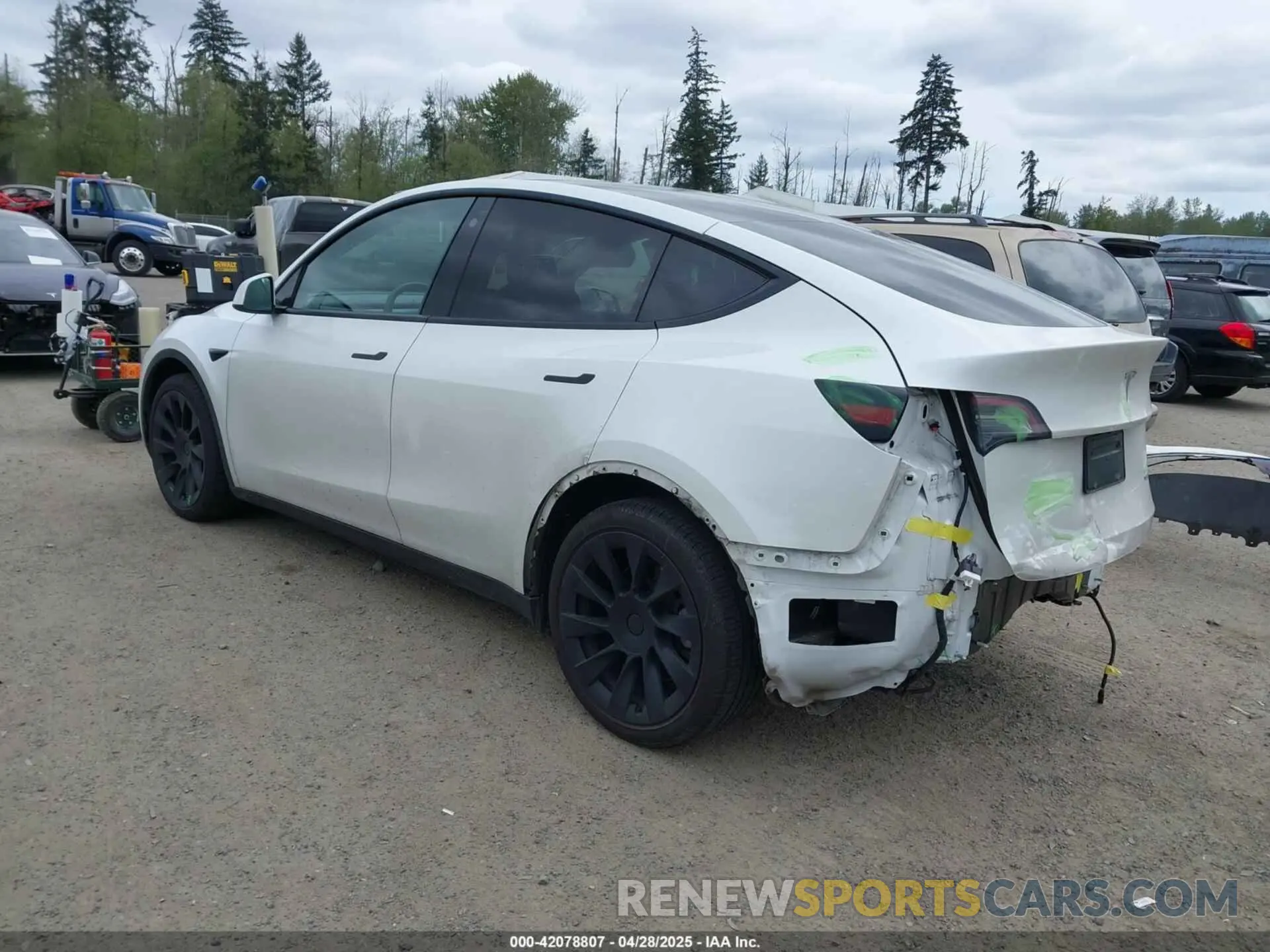 3 Фотография поврежденного автомобиля 5YJYGDEE6MF082883 TESLA MODEL Y 2021