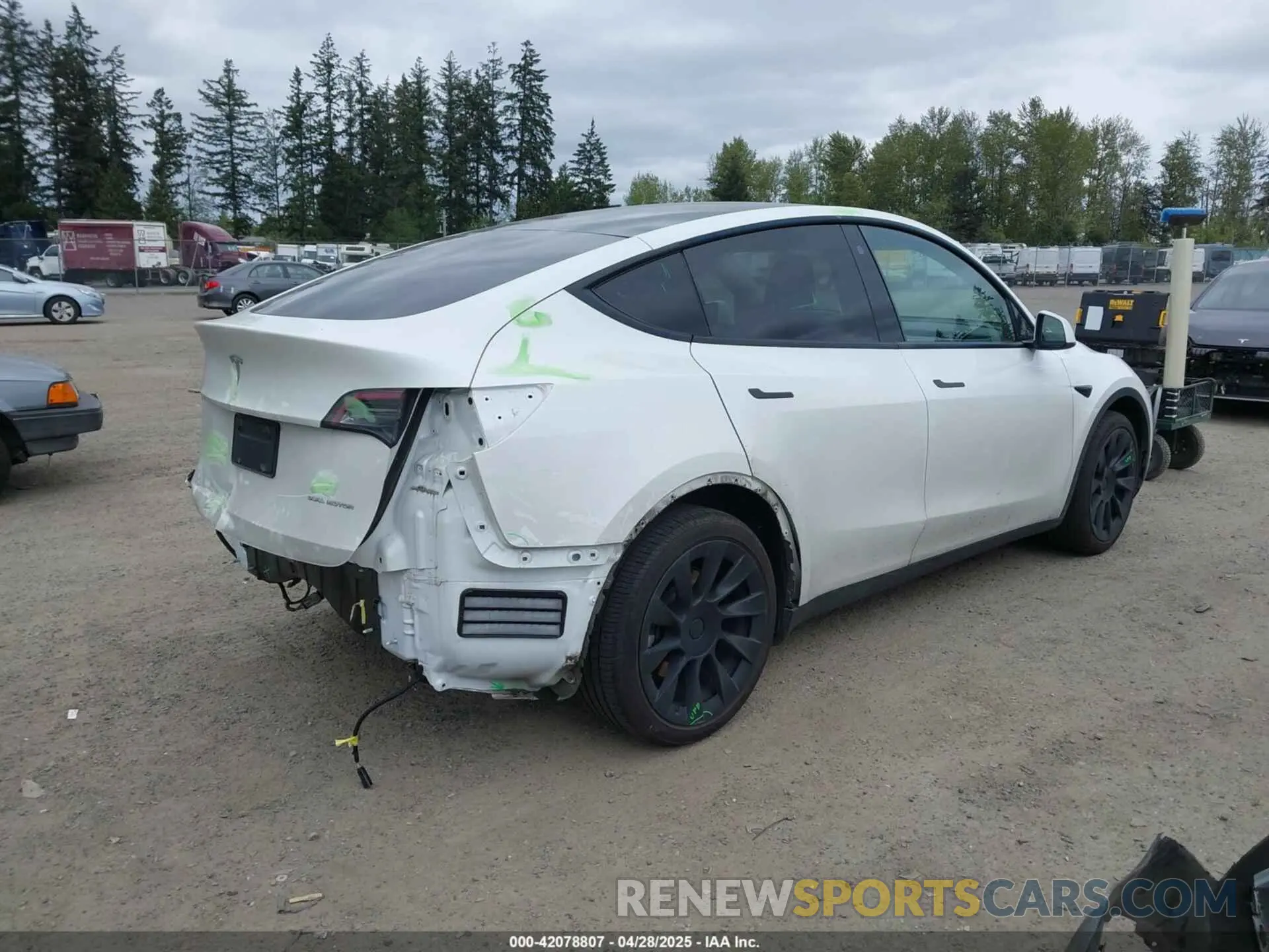 4 Фотография поврежденного автомобиля 5YJYGDEE6MF082883 TESLA MODEL Y 2021