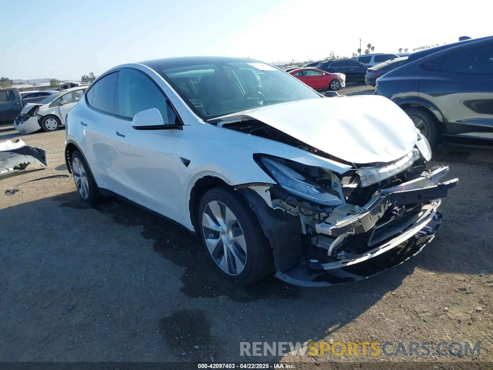 1 Photograph of a damaged car 5YJYGDEE6MF094788 TESLA MODEL Y 2021