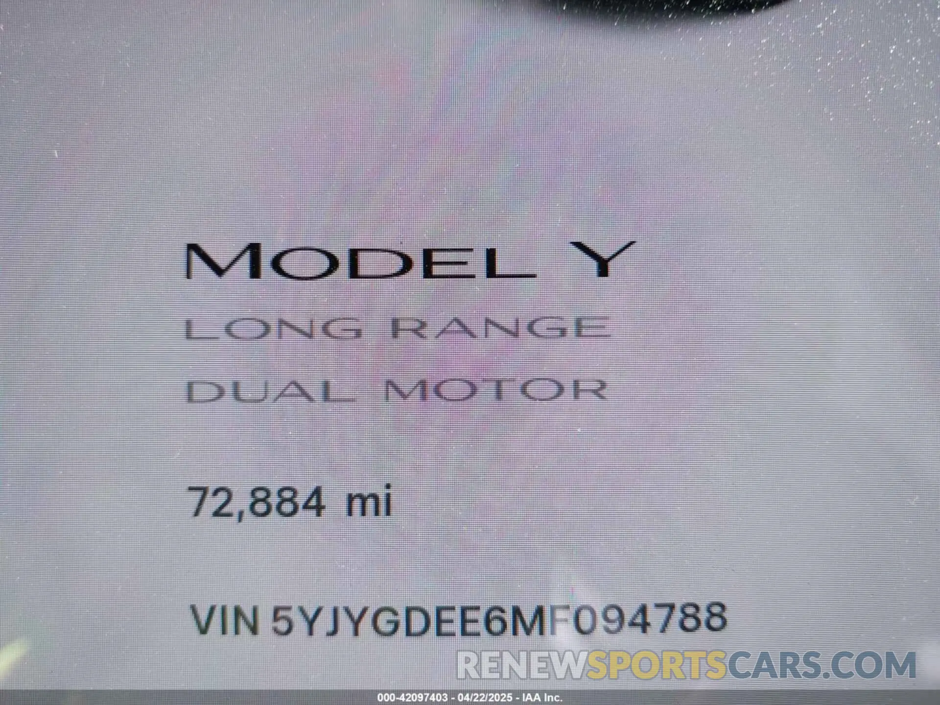 7 Photograph of a damaged car 5YJYGDEE6MF094788 TESLA MODEL Y 2021