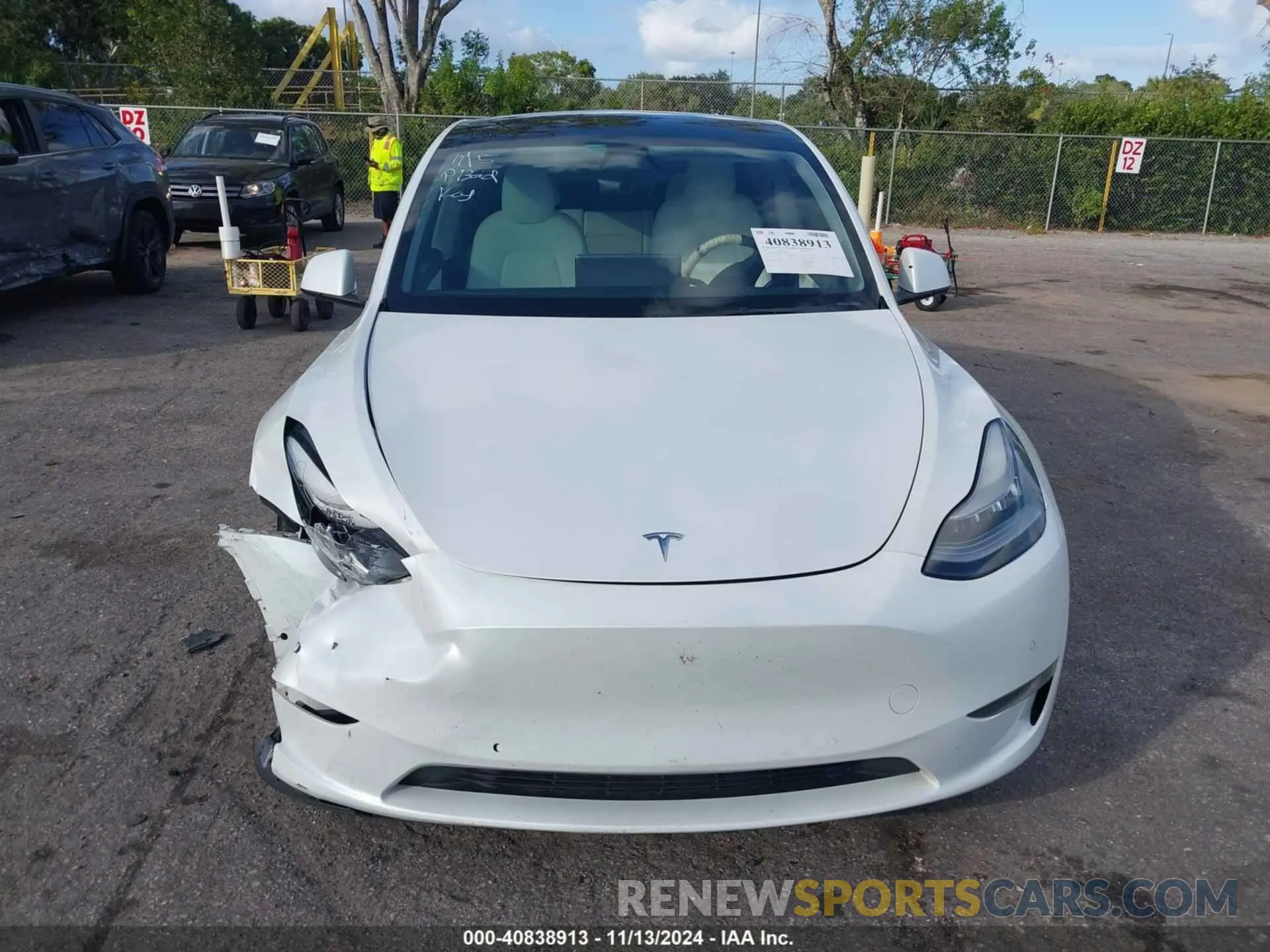 12 Photograph of a damaged car 5YJYGDEE6MF102873 TESLA MODEL Y 2021