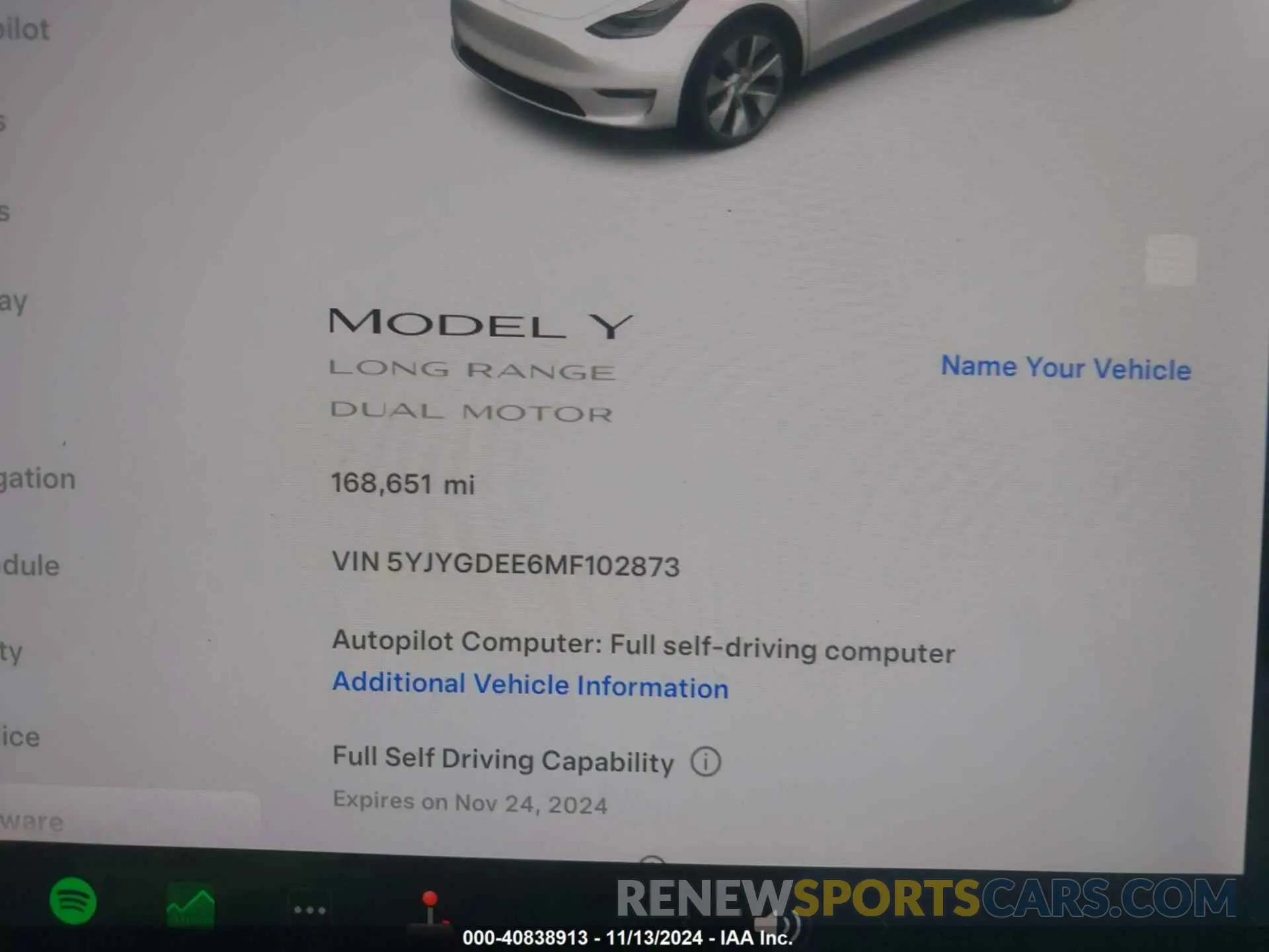 7 Photograph of a damaged car 5YJYGDEE6MF102873 TESLA MODEL Y 2021