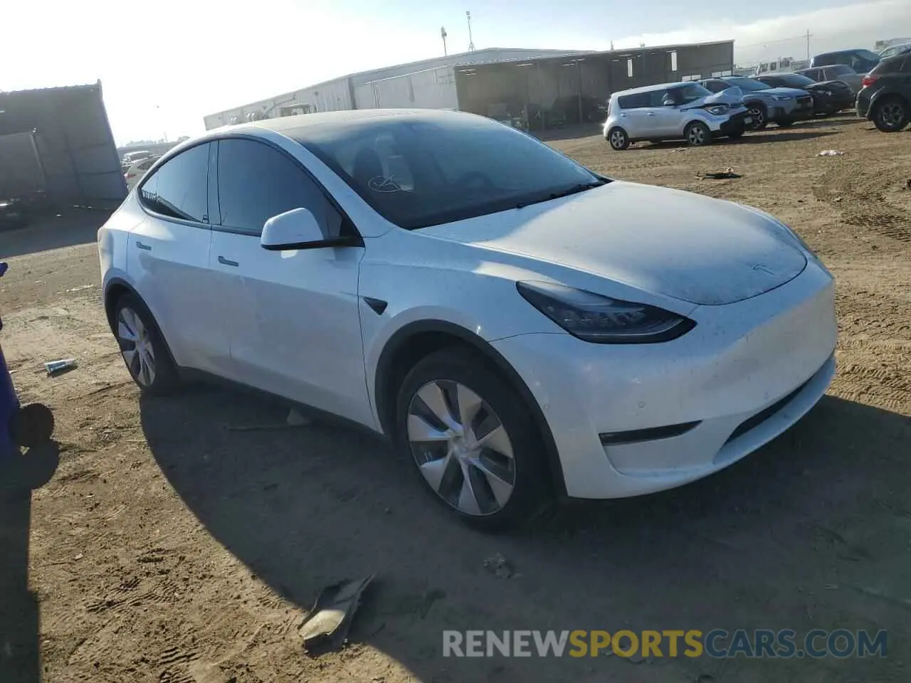 4 Фотография поврежденного автомобиля 5YJYGDEE6MF158652 TESLA MODEL Y 2021