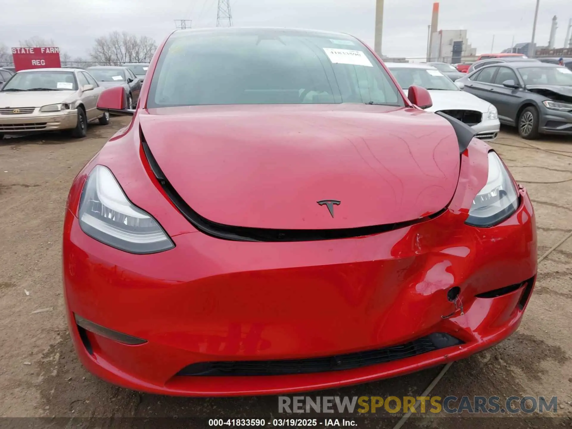 11 Фотография поврежденного автомобиля 5YJYGDEE6MF182238 TESLA MODEL Y 2021