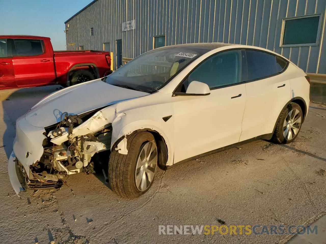1 Фотография поврежденного автомобиля 5YJYGDEE6MF192414 TESLA MODEL Y 2021