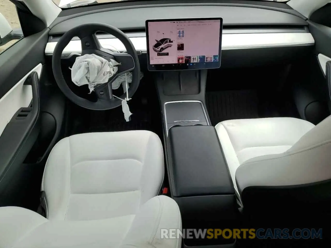 8 Photograph of a damaged car 5YJYGDEE6MF198150 TESLA MODEL Y 2021