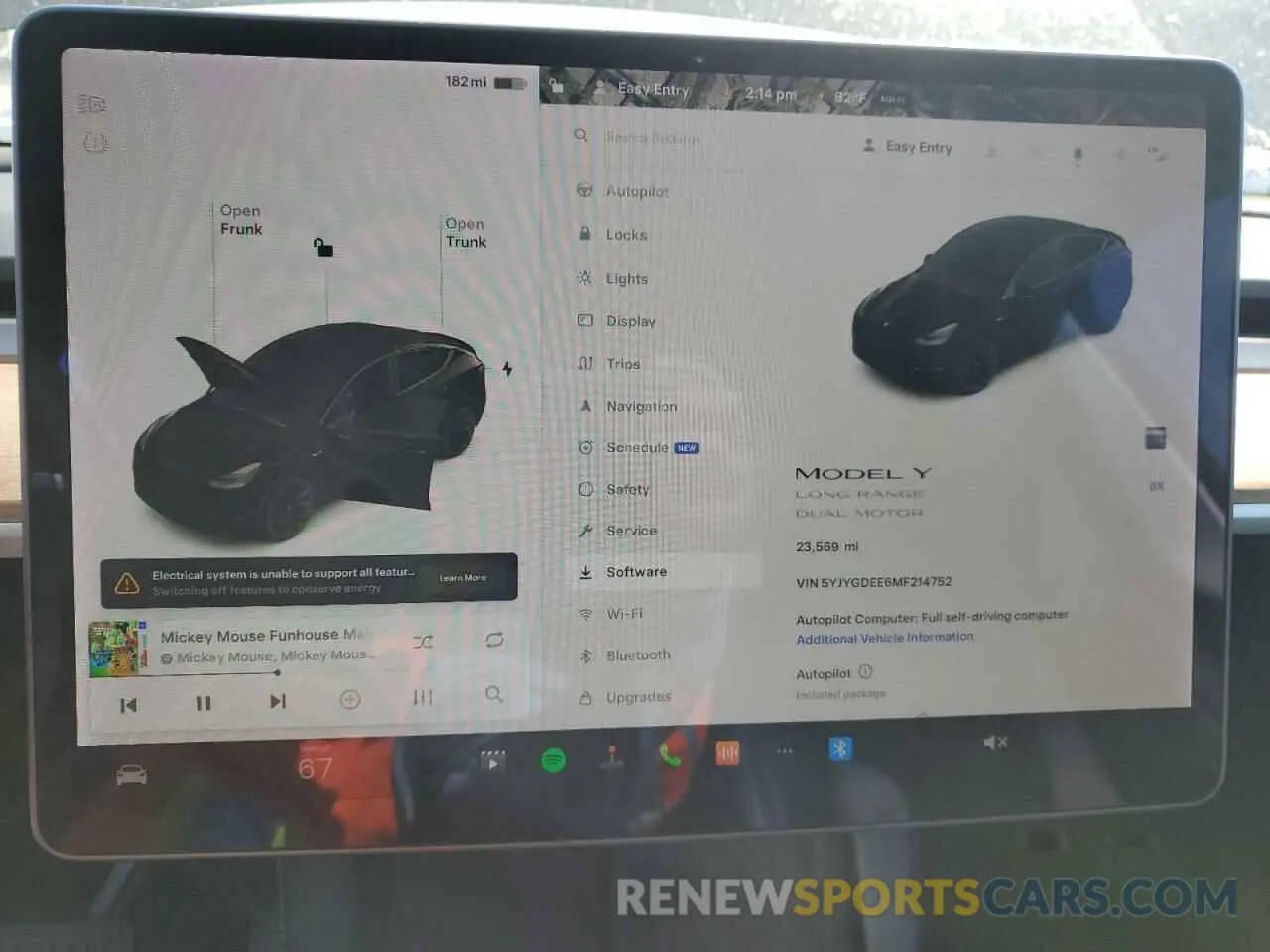 9 Photograph of a damaged car 5YJYGDEE6MF214752 TESLA MODEL Y 2021