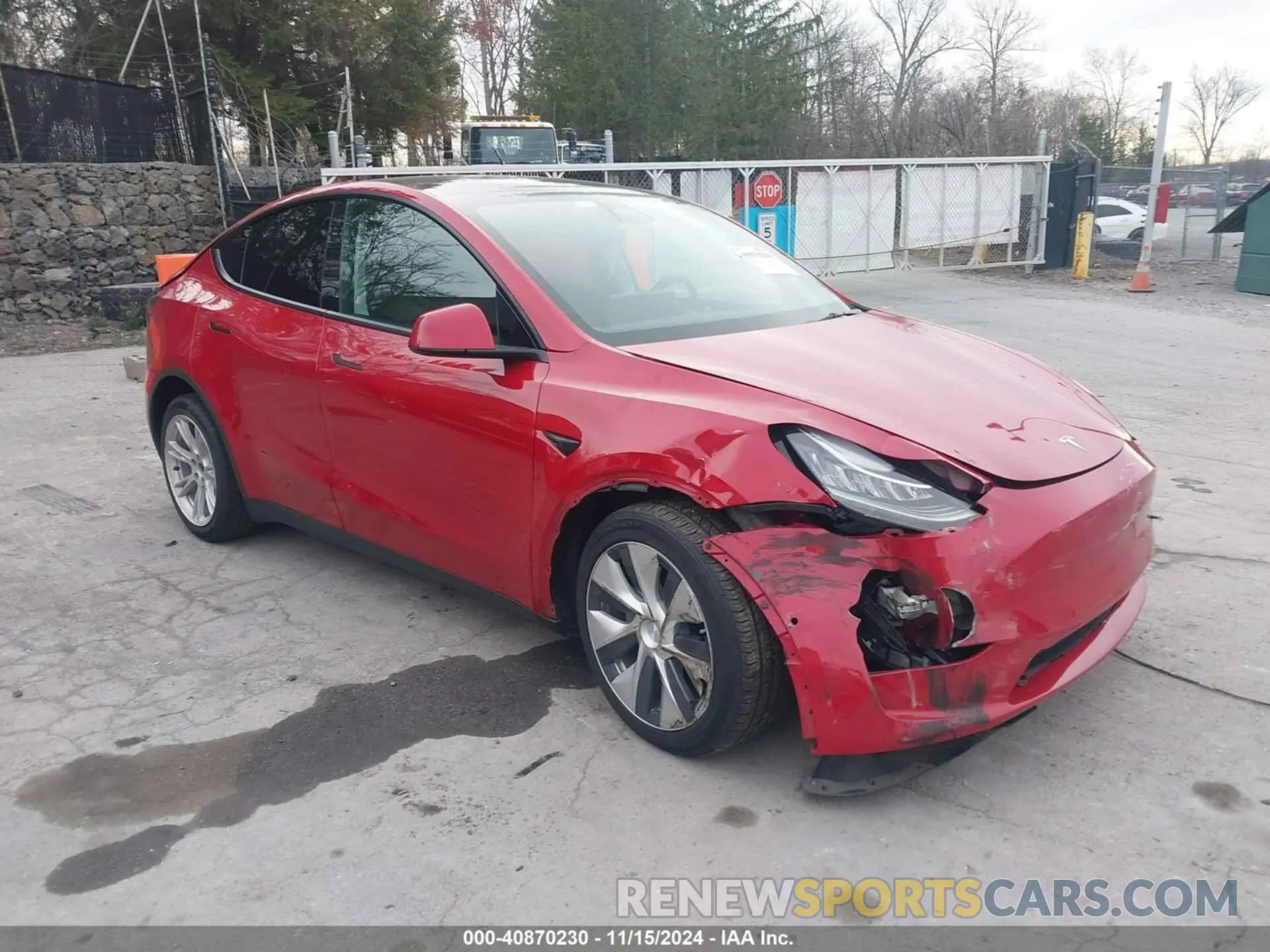 1 Photograph of a damaged car 5YJYGDEE6MF234421 TESLA MODEL Y 2021
