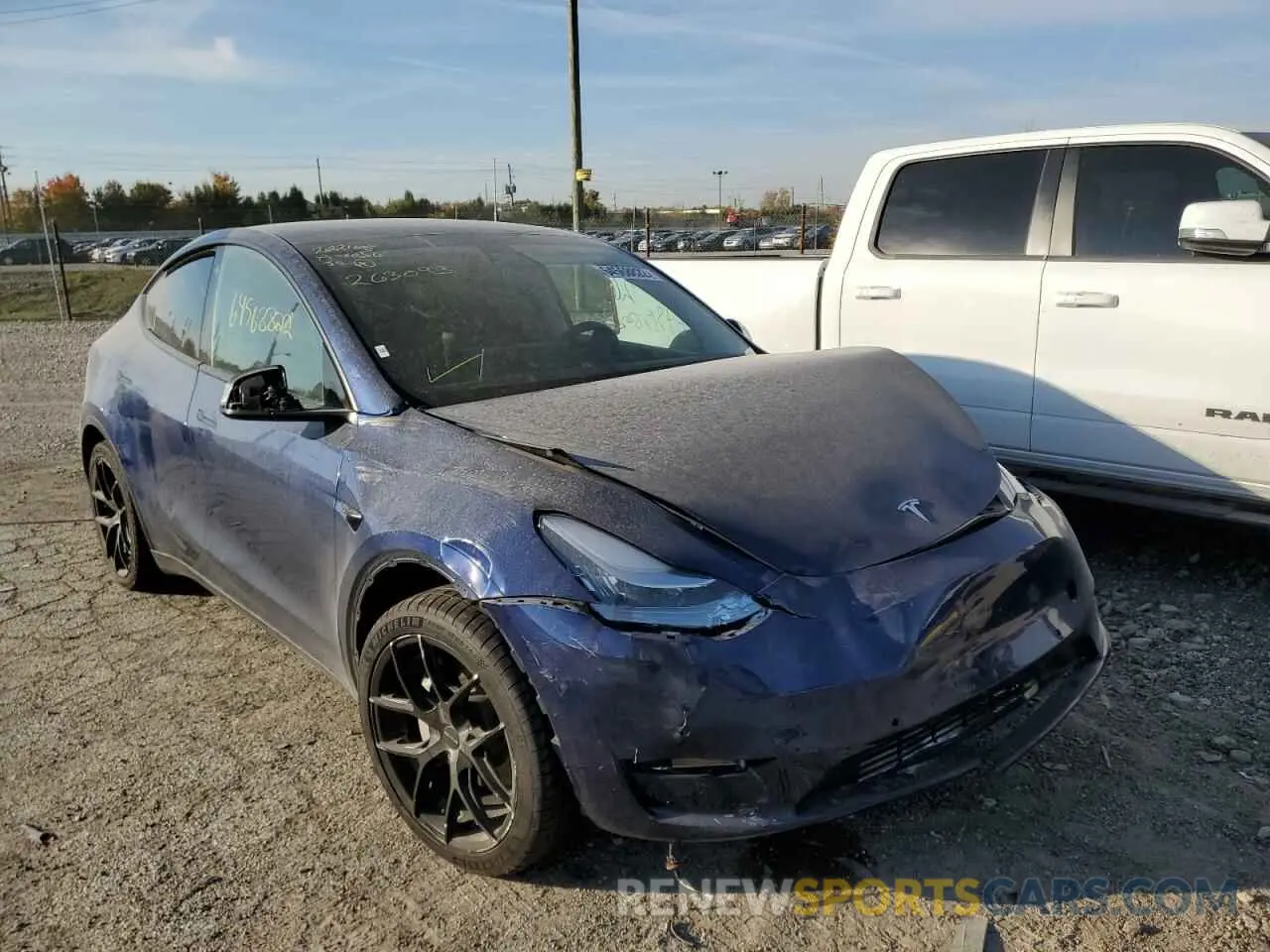 9 Photograph of a damaged car 5YJYGDEE6MF263093 TESLA MODEL Y 2021
