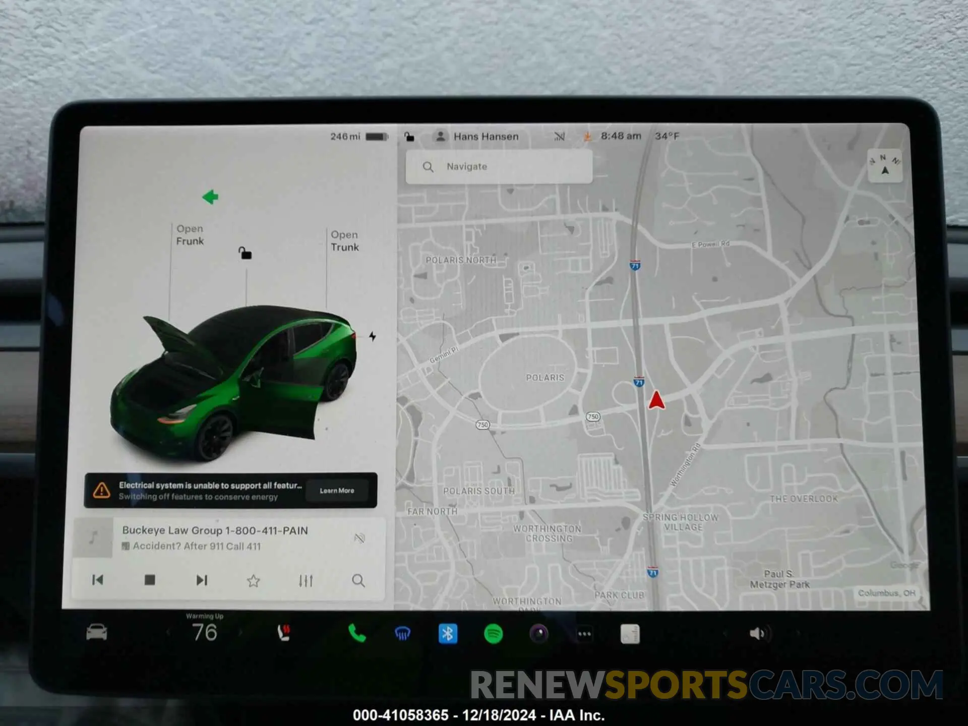 17 Photograph of a damaged car 5YJYGDEE6MF300014 TESLA MODEL Y 2021
