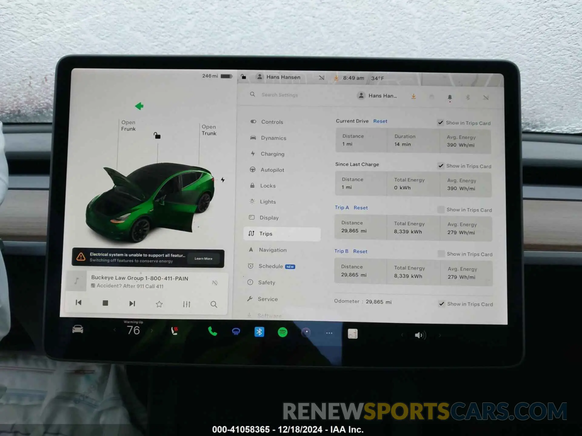 18 Photograph of a damaged car 5YJYGDEE6MF300014 TESLA MODEL Y 2021