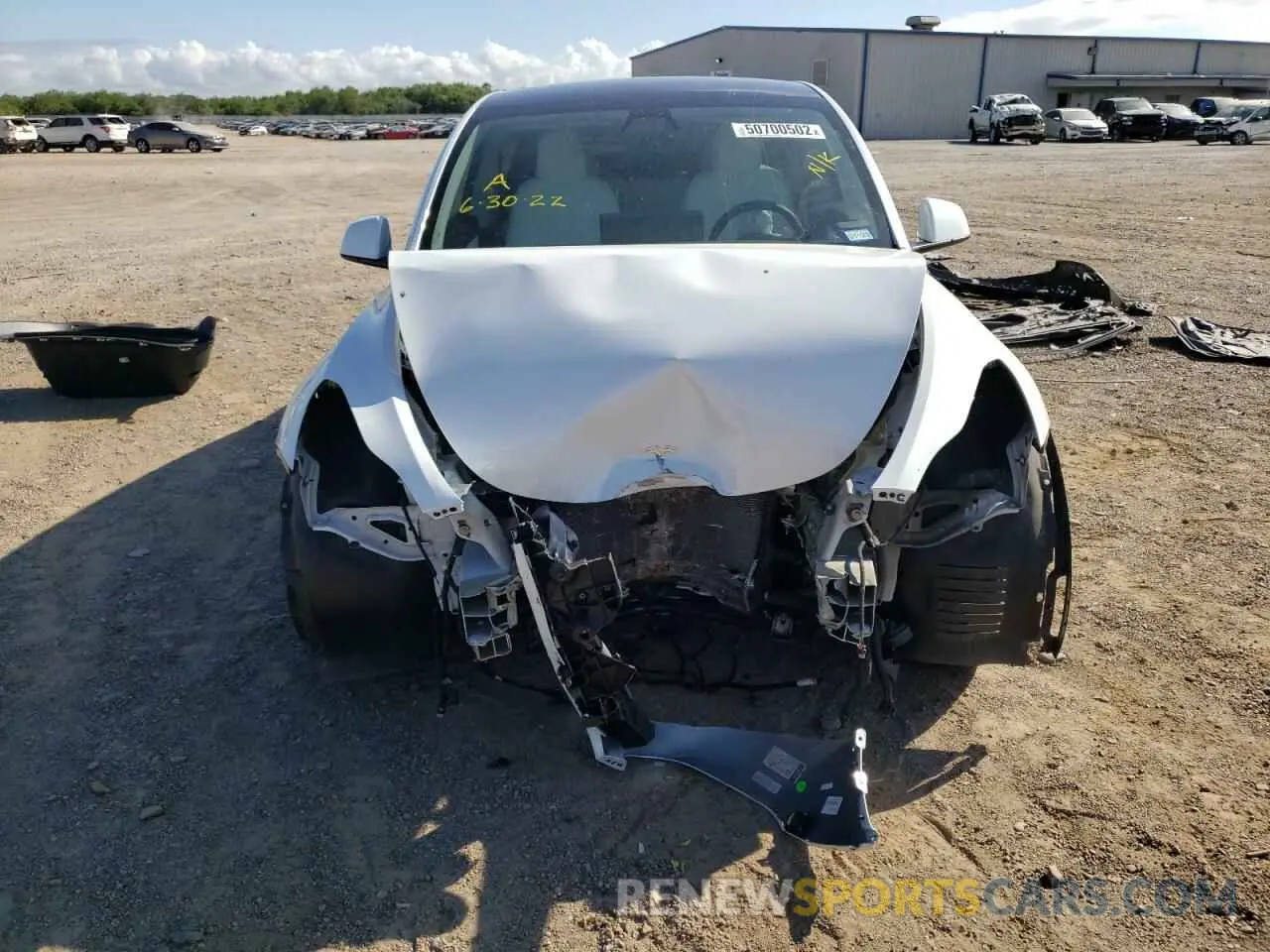 9 Фотография поврежденного автомобиля 5YJYGDEE7MF072332 TESLA MODEL Y 2021