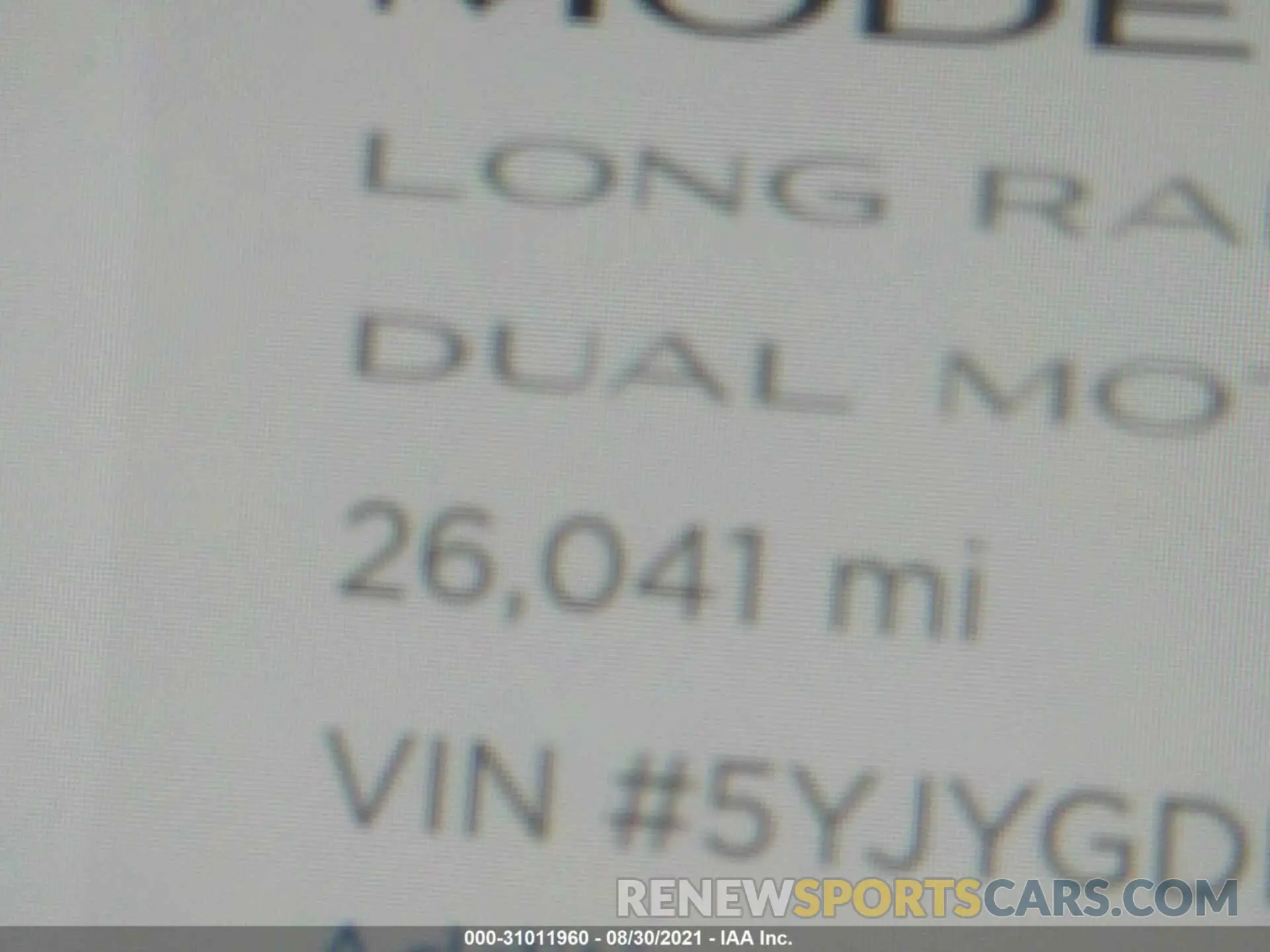 7 Photograph of a damaged car 5YJYGDEE7MF087266 TESLA MODEL Y 2021