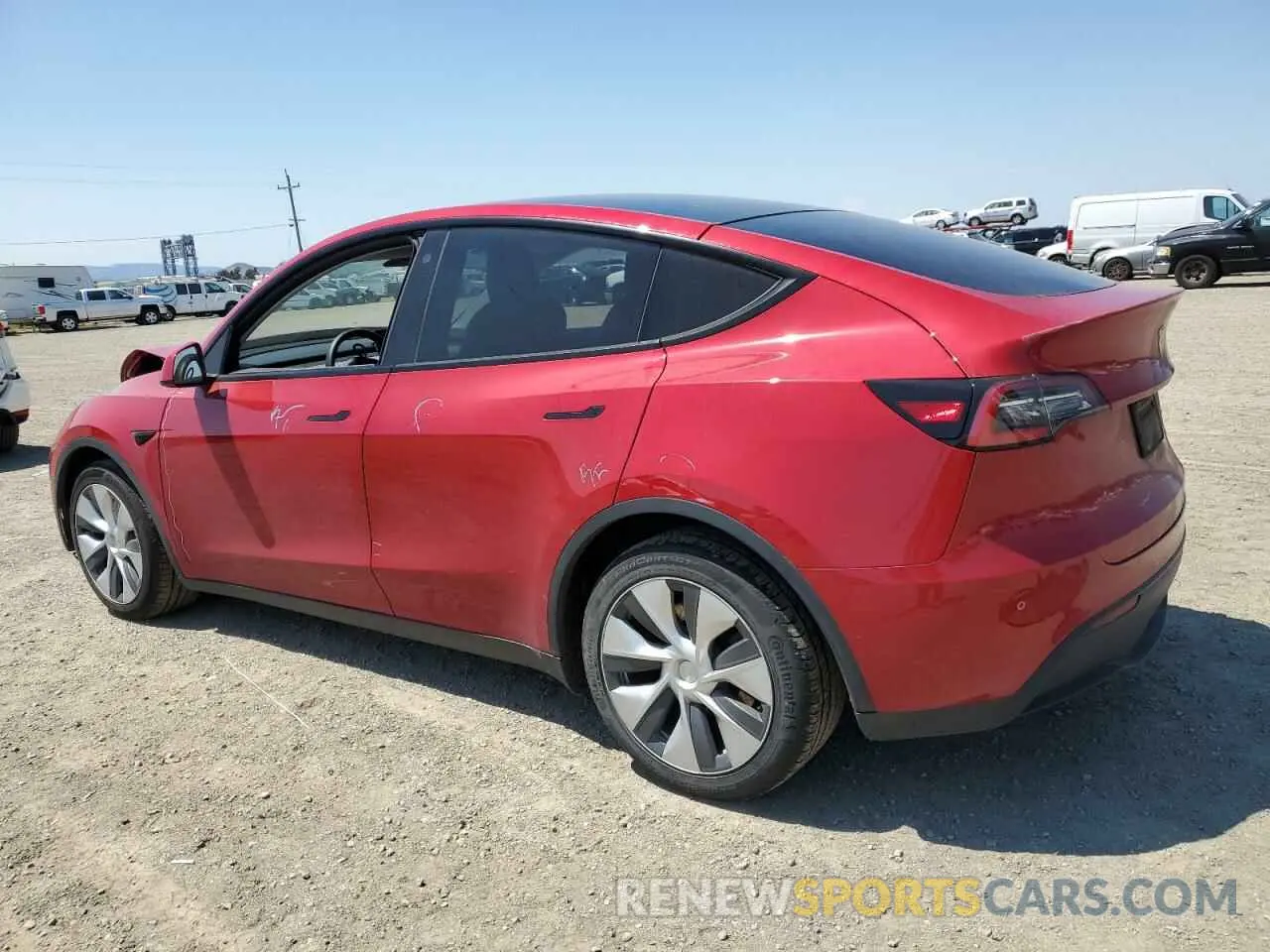 2 Photograph of a damaged car 5YJYGDEE7MF093861 TESLA MODEL Y 2021