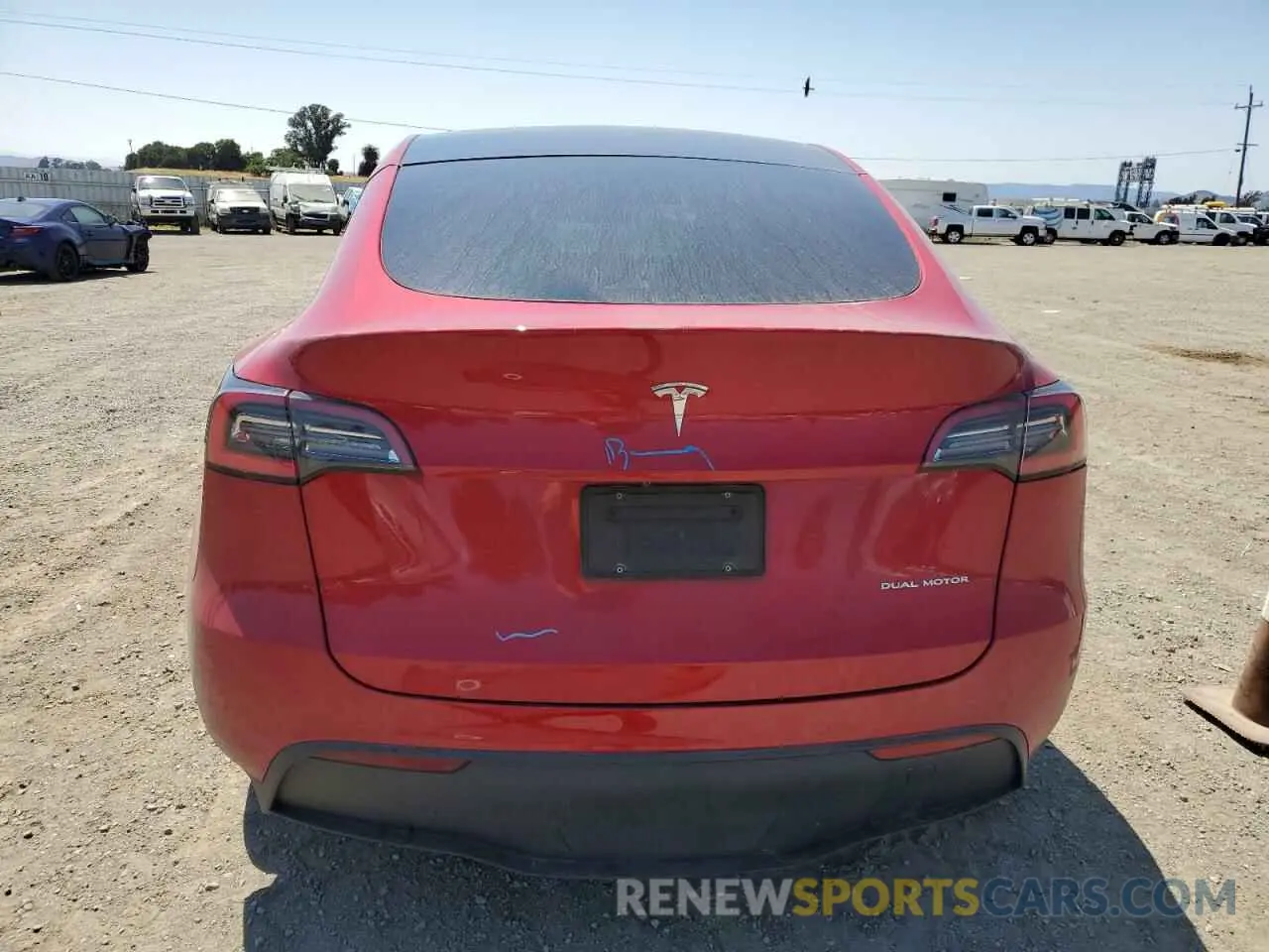6 Photograph of a damaged car 5YJYGDEE7MF093861 TESLA MODEL Y 2021