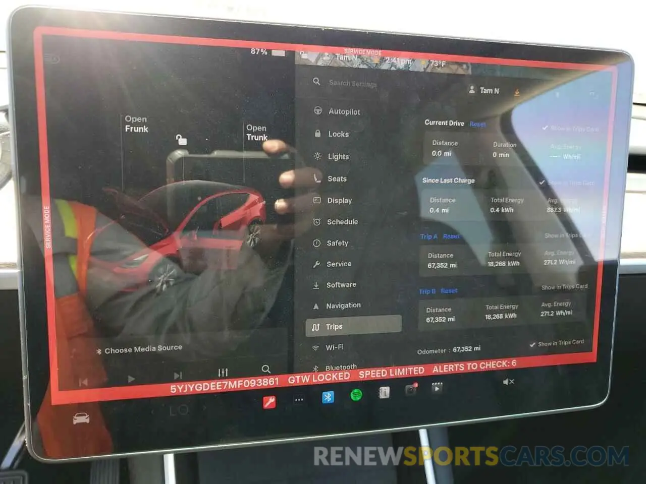 9 Photograph of a damaged car 5YJYGDEE7MF093861 TESLA MODEL Y 2021