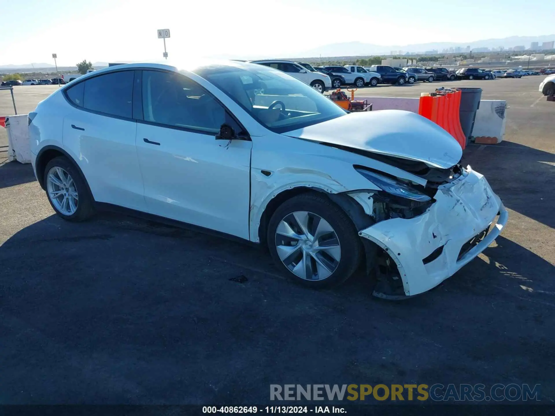 1 Фотография поврежденного автомобиля 5YJYGDEE7MF094346 TESLA MODEL Y 2021