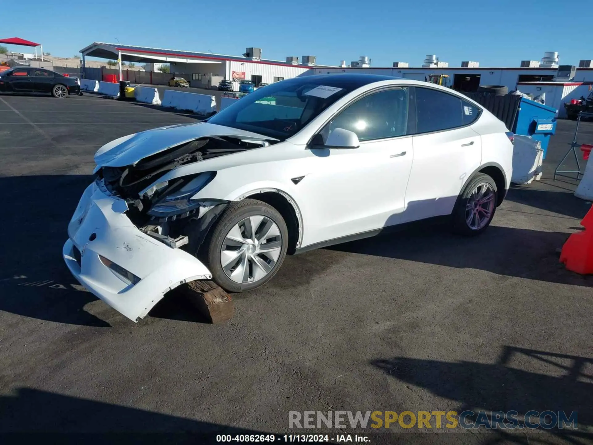 2 Фотография поврежденного автомобиля 5YJYGDEE7MF094346 TESLA MODEL Y 2021