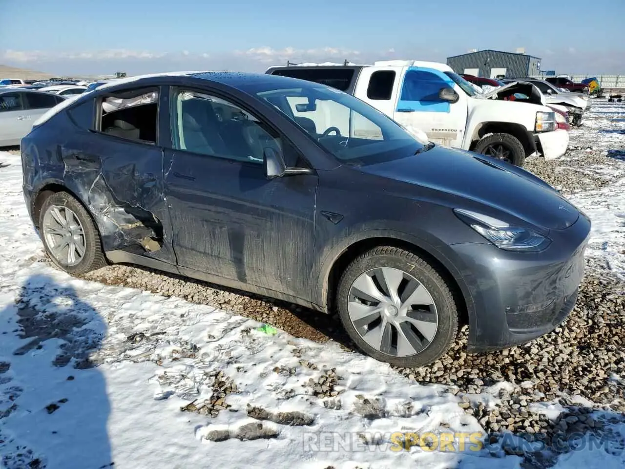 4 Фотография поврежденного автомобиля 5YJYGDEE7MF099983 TESLA MODEL Y 2021