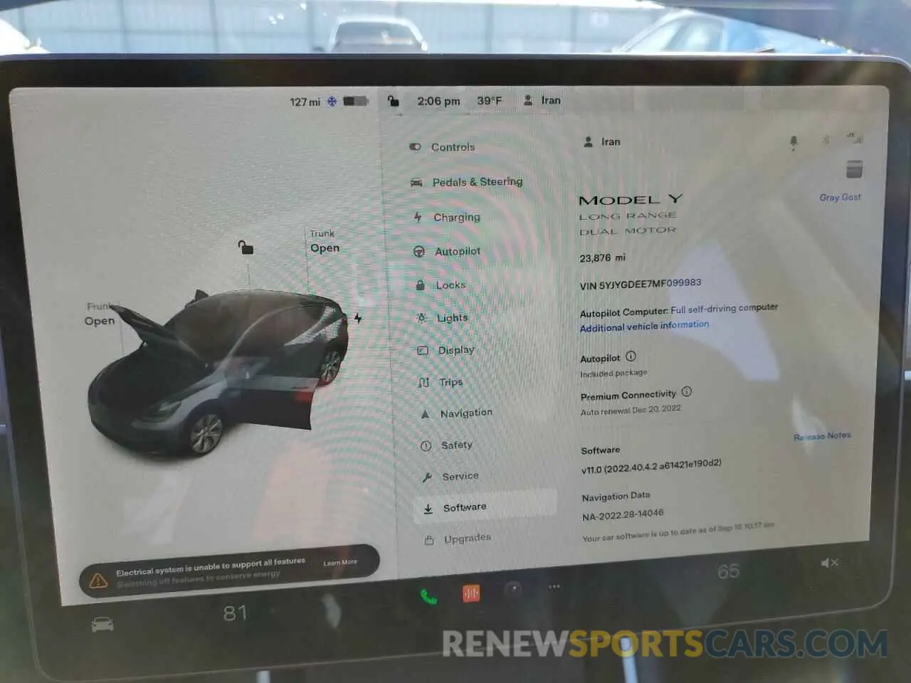 9 Фотография поврежденного автомобиля 5YJYGDEE7MF099983 TESLA MODEL Y 2021