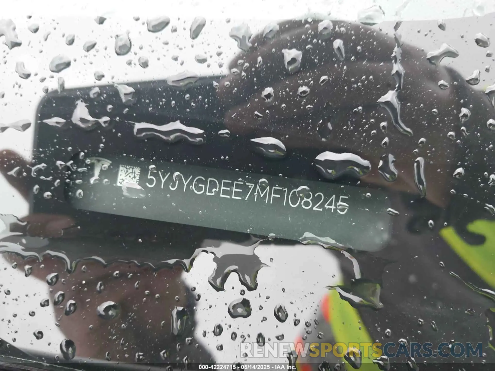 9 Фотография поврежденного автомобиля 5YJYGDEE7MF108245 TESLA MODEL Y 2021