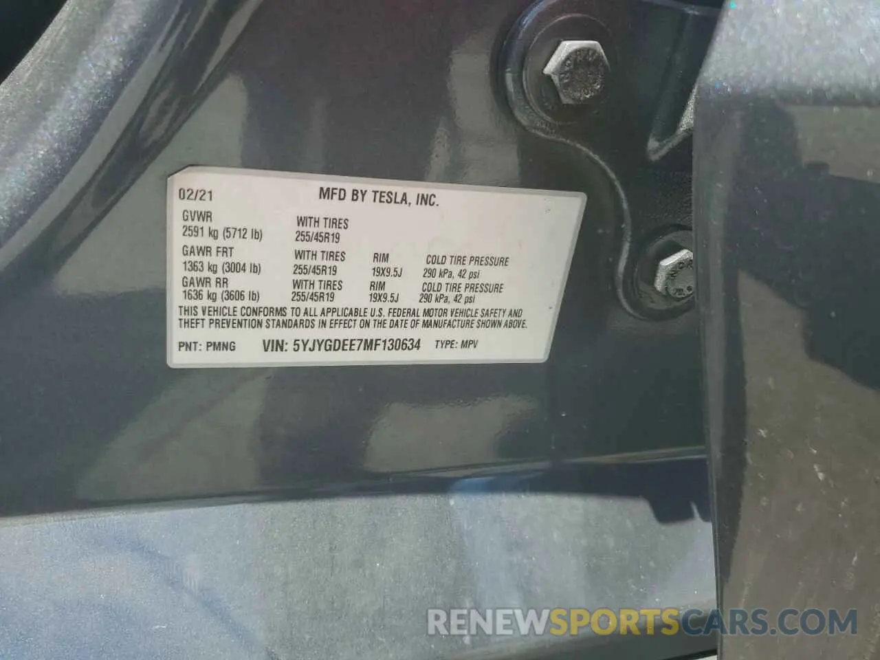 13 Photograph of a damaged car 5YJYGDEE7MF130634 TESLA MODEL Y 2021