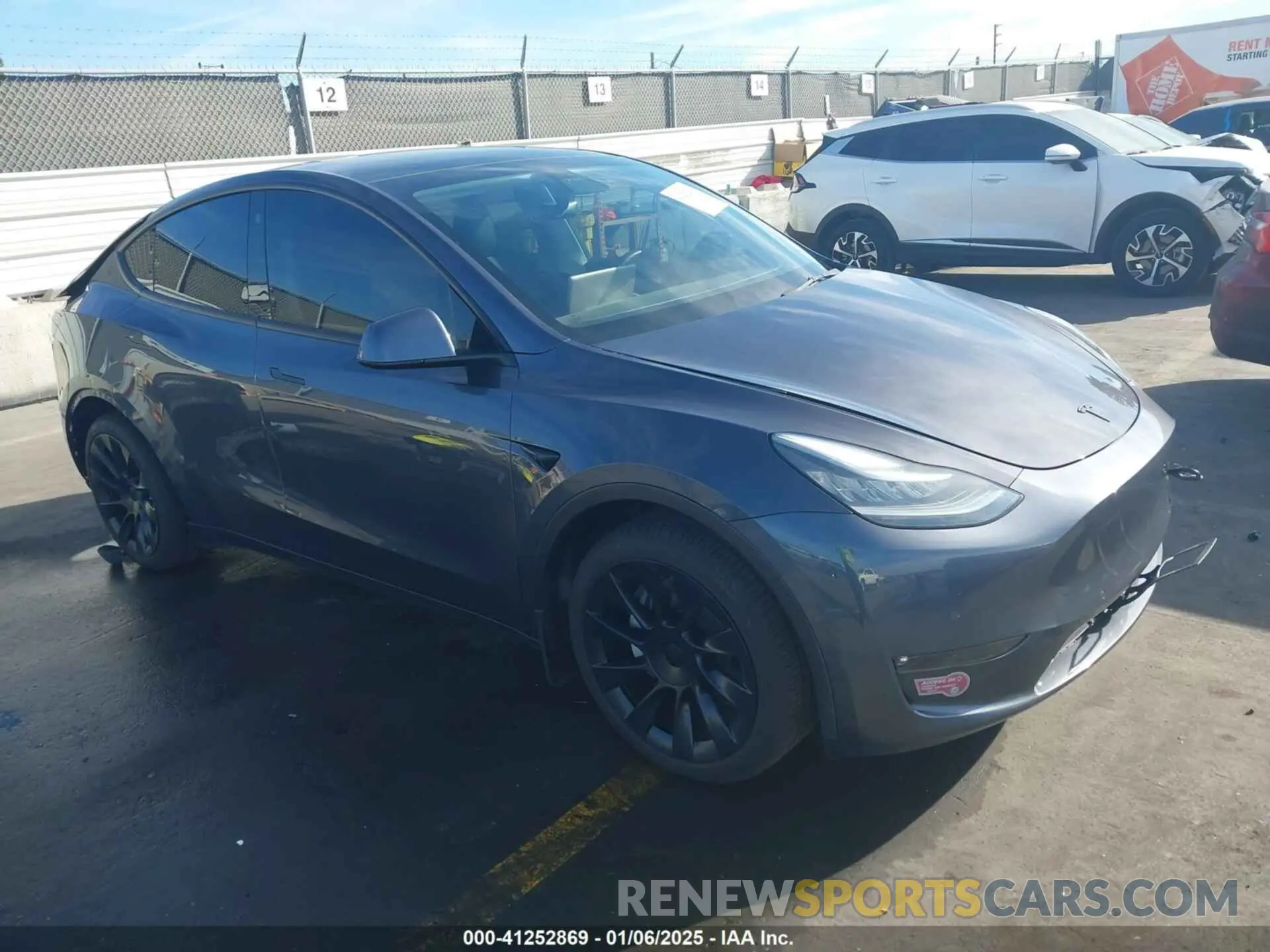 1 Фотография поврежденного автомобиля 5YJYGDEE7MF149037 TESLA MODEL Y 2021