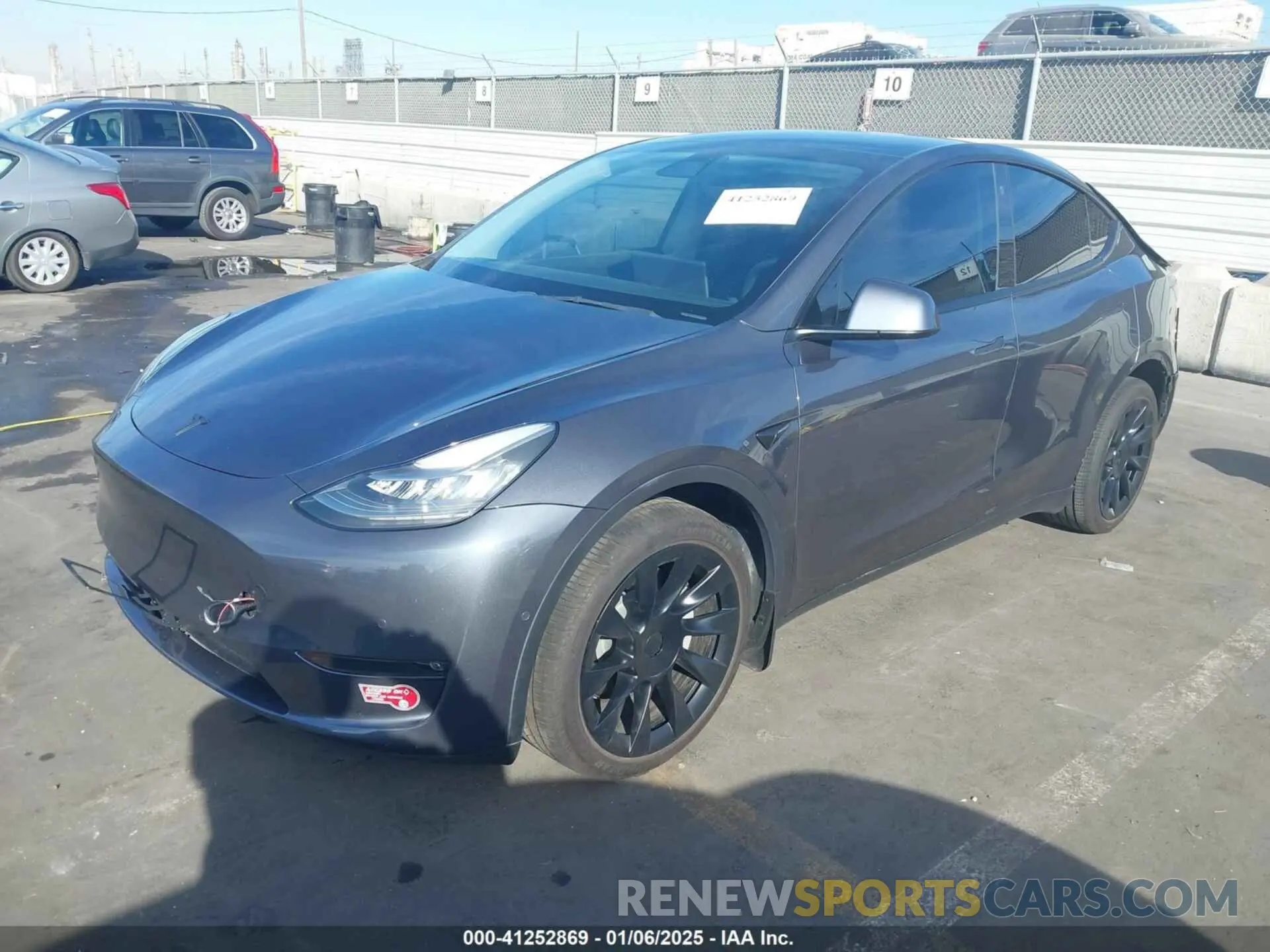 2 Фотография поврежденного автомобиля 5YJYGDEE7MF149037 TESLA MODEL Y 2021