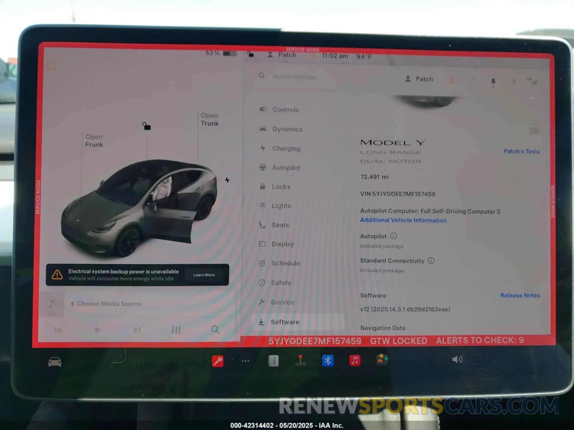 7 Photograph of a damaged car 5YJYGDEE7MF157459 TESLA MODEL Y 2021
