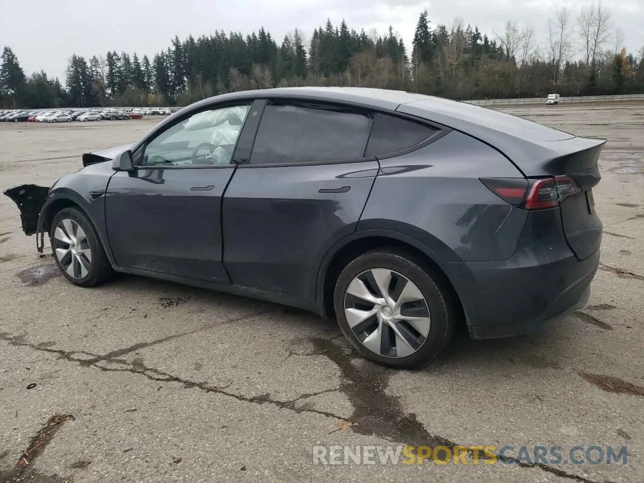 2 Фотография поврежденного автомобиля 5YJYGDEE7MF180661 TESLA MODEL Y 2021