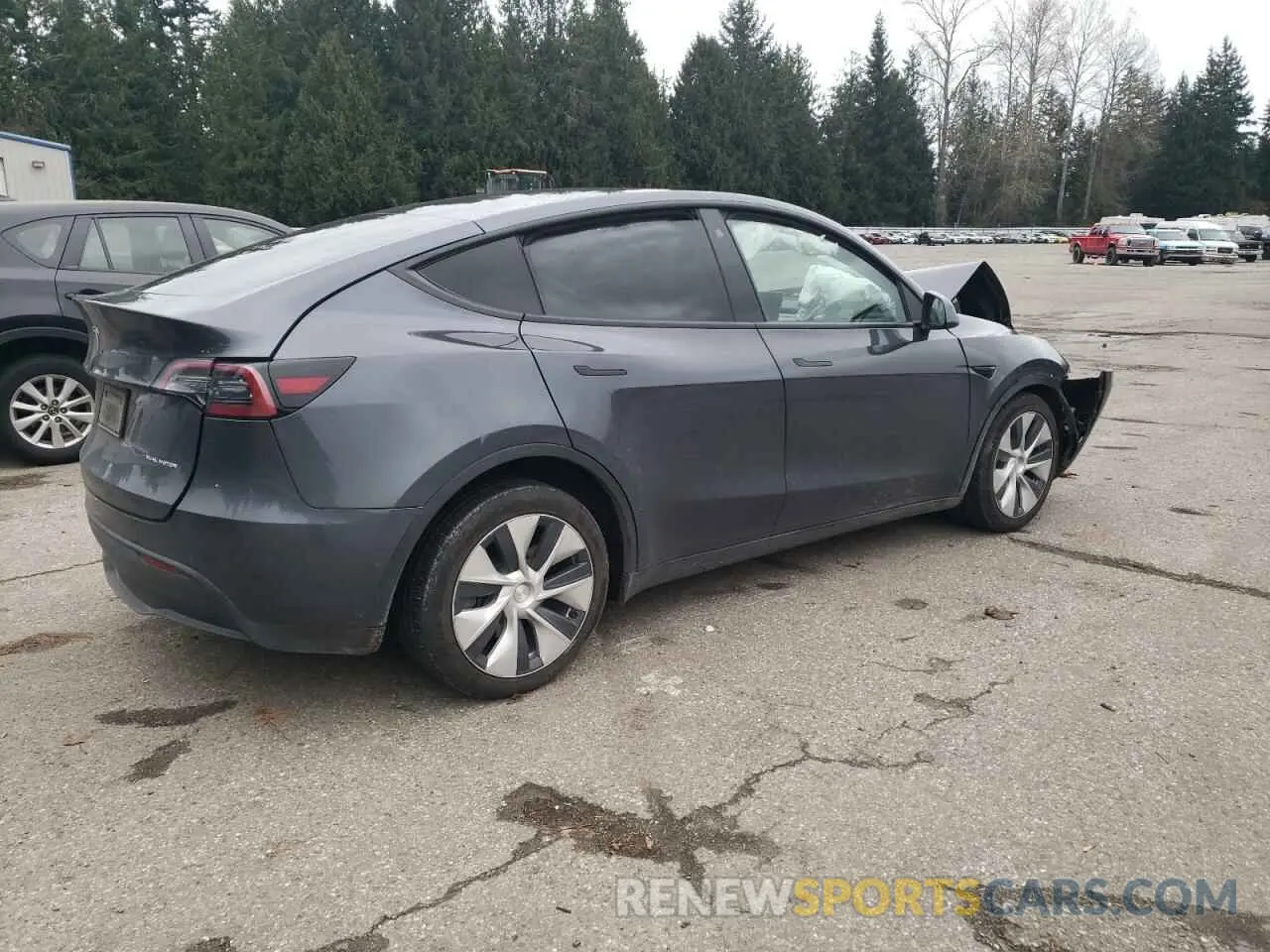 3 Фотография поврежденного автомобиля 5YJYGDEE7MF180661 TESLA MODEL Y 2021